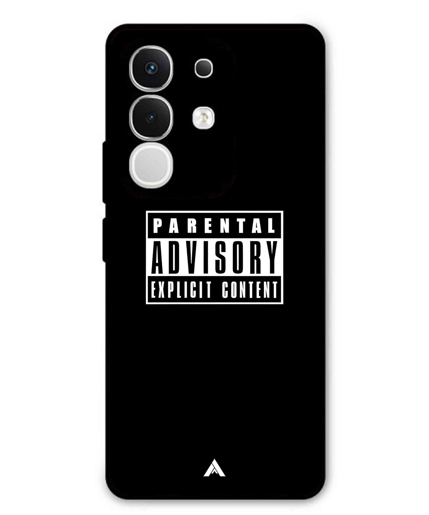 Parental Advisory Metal Back Cover Phone Case for Vivo T4X
