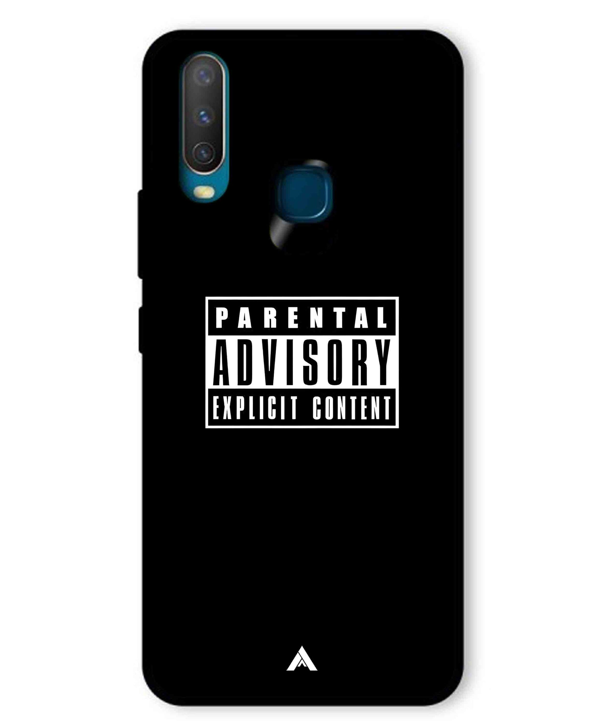 Parental Advisory Metal Back Cover Phone Case for Vivo U10