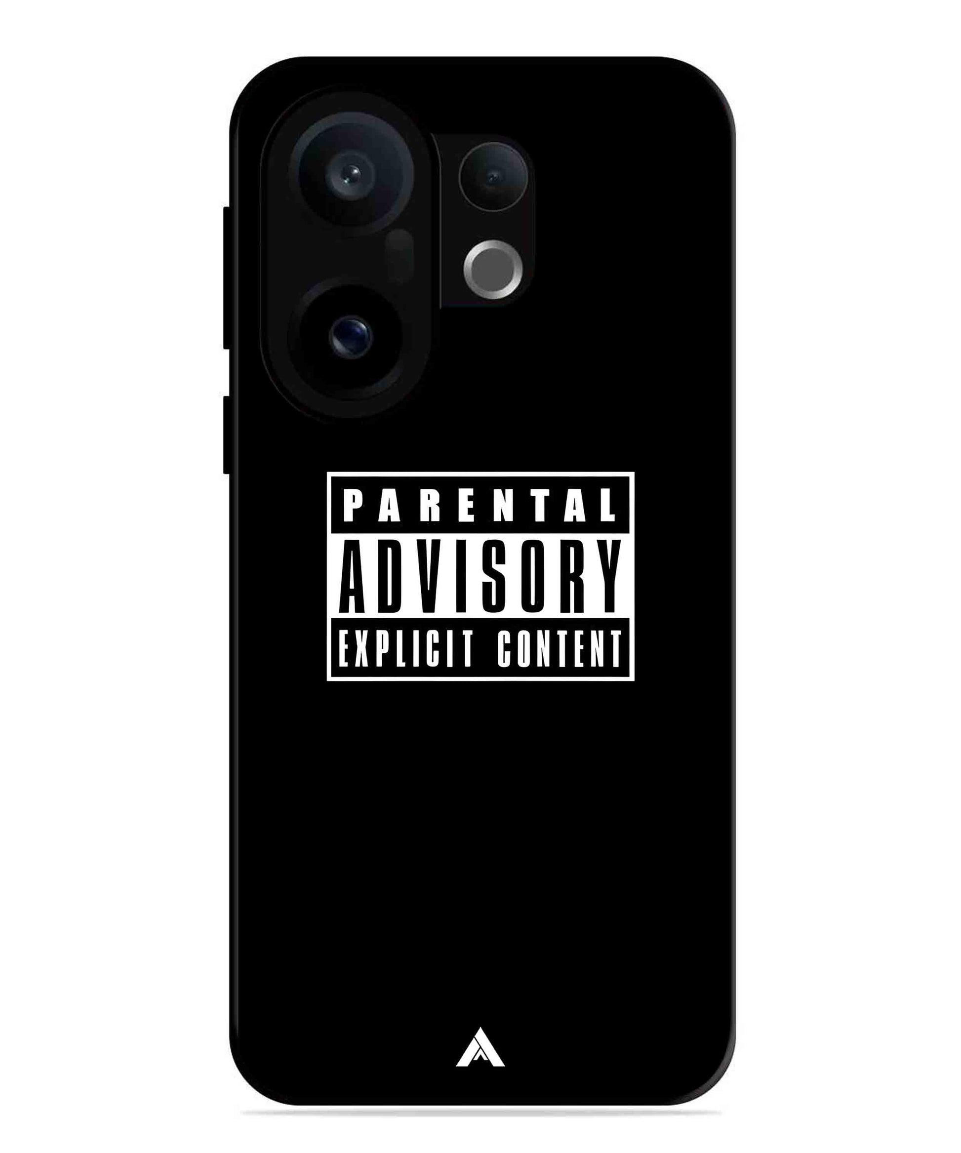 Parental Advisory Metal Back Cover Phone Case for Vivo X200 FE