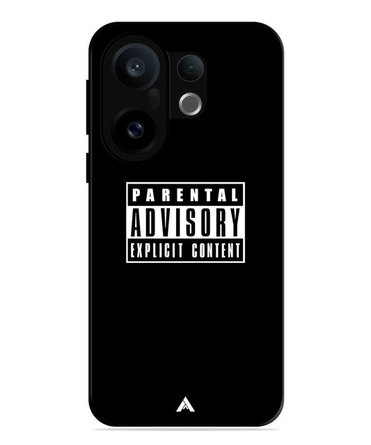 Parental Advisory Metal Back Cover Phone Case for Vivo X200 FE