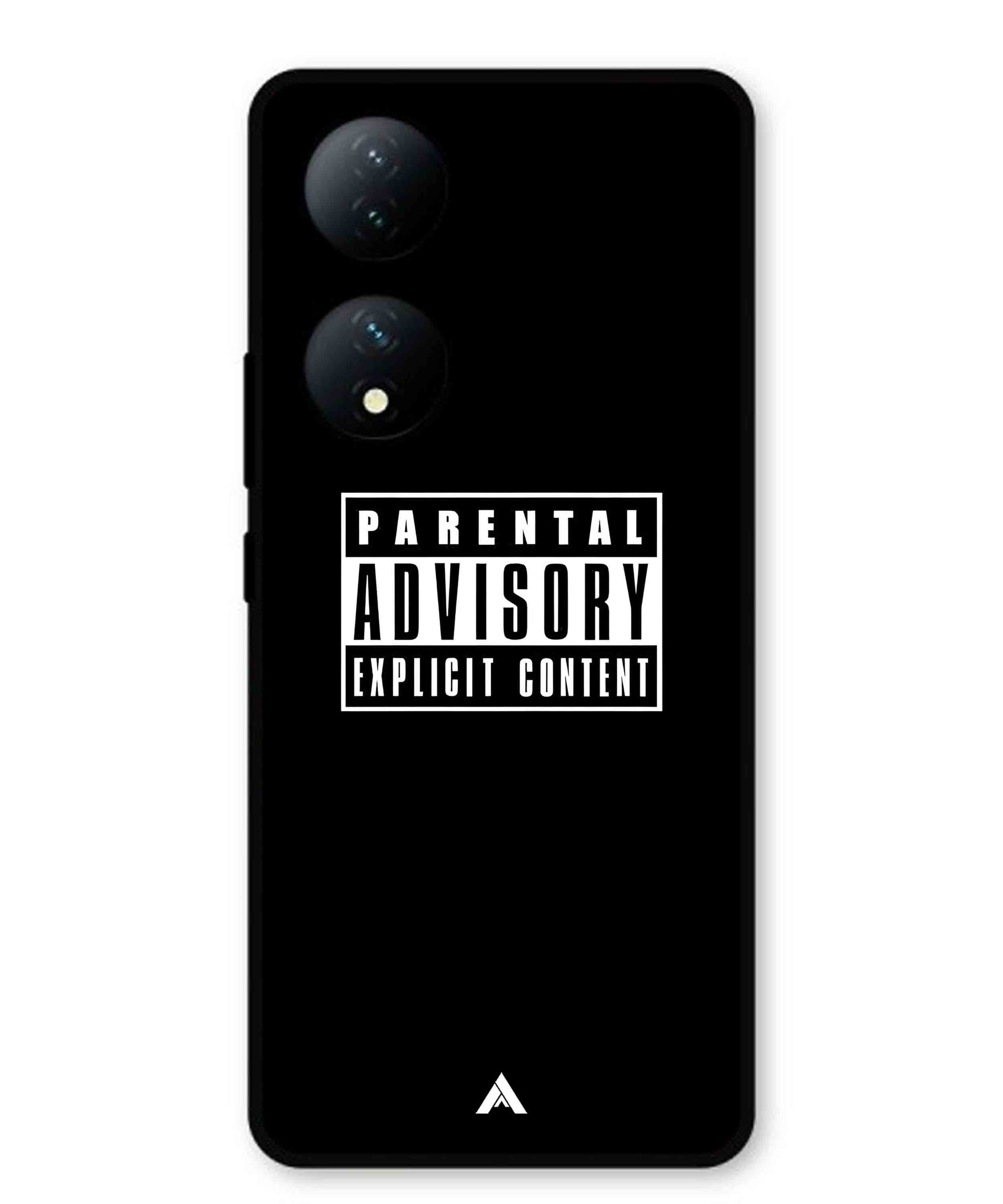 Parental Advisory Metal Back Cover Phone Case for Vivo Y100