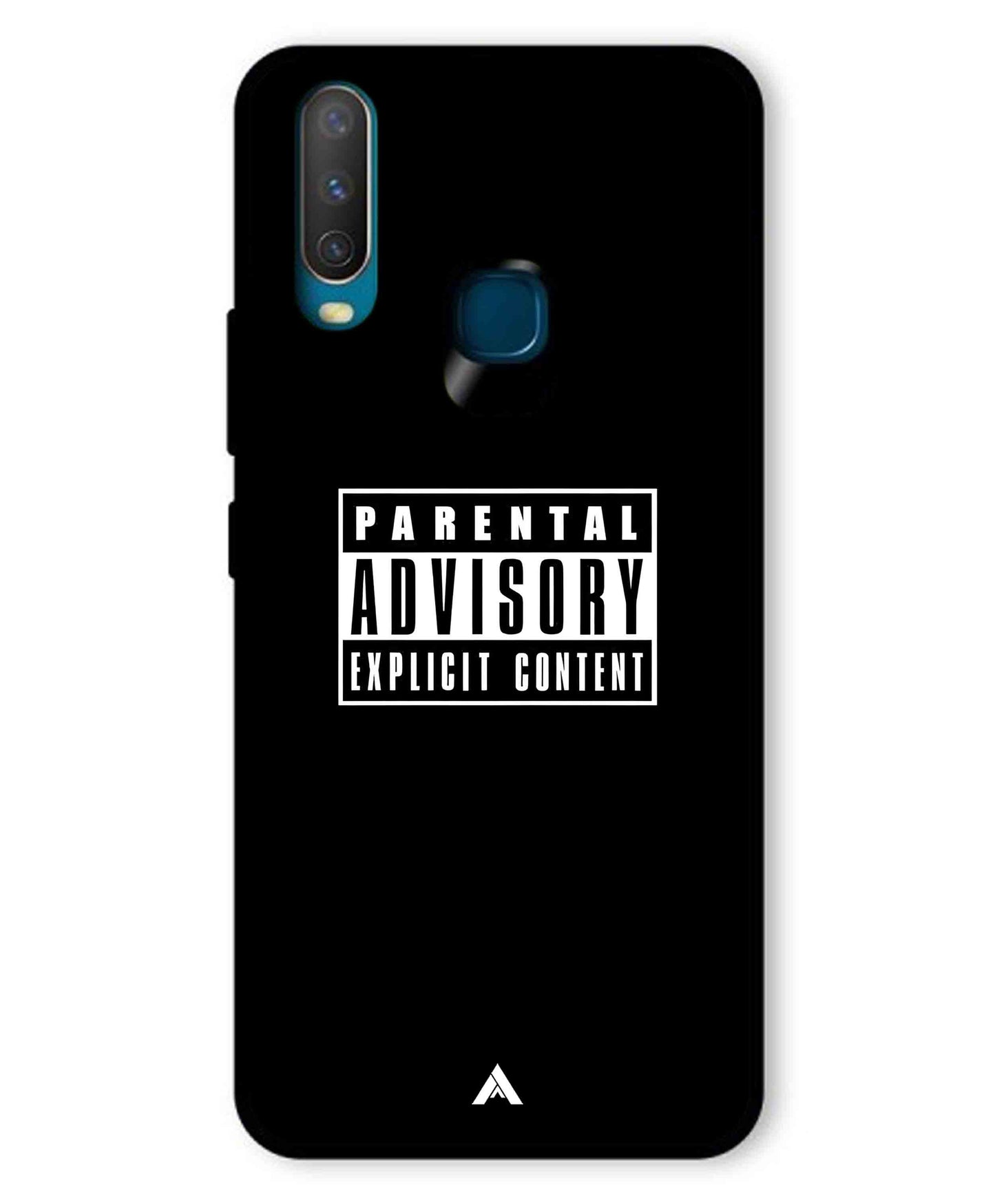 Parental Advisory Metal Back Cover Phone Case for Vivo Y15