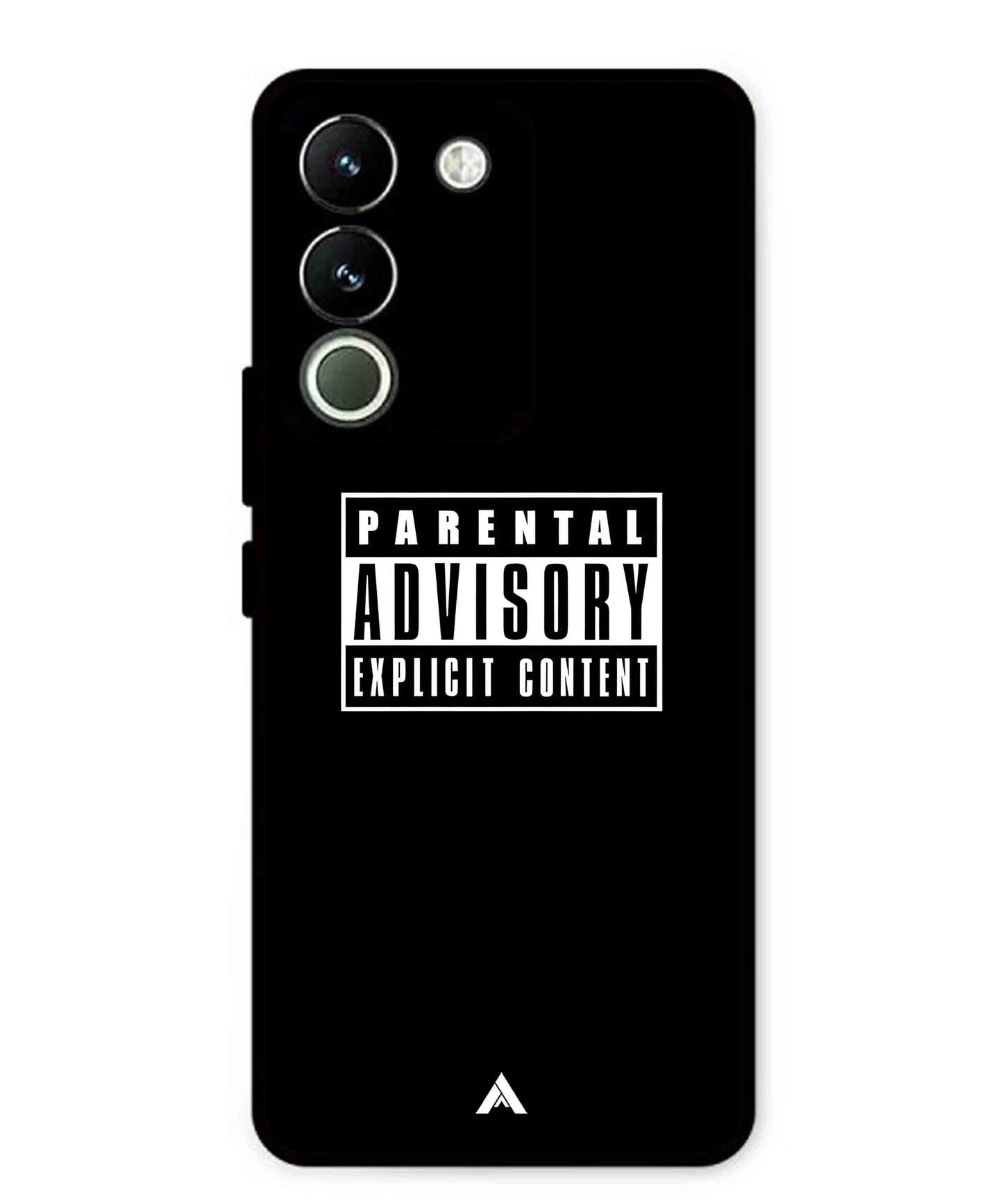 Parental Advisory Metal Back Cover Phone Case for Vivo Y200