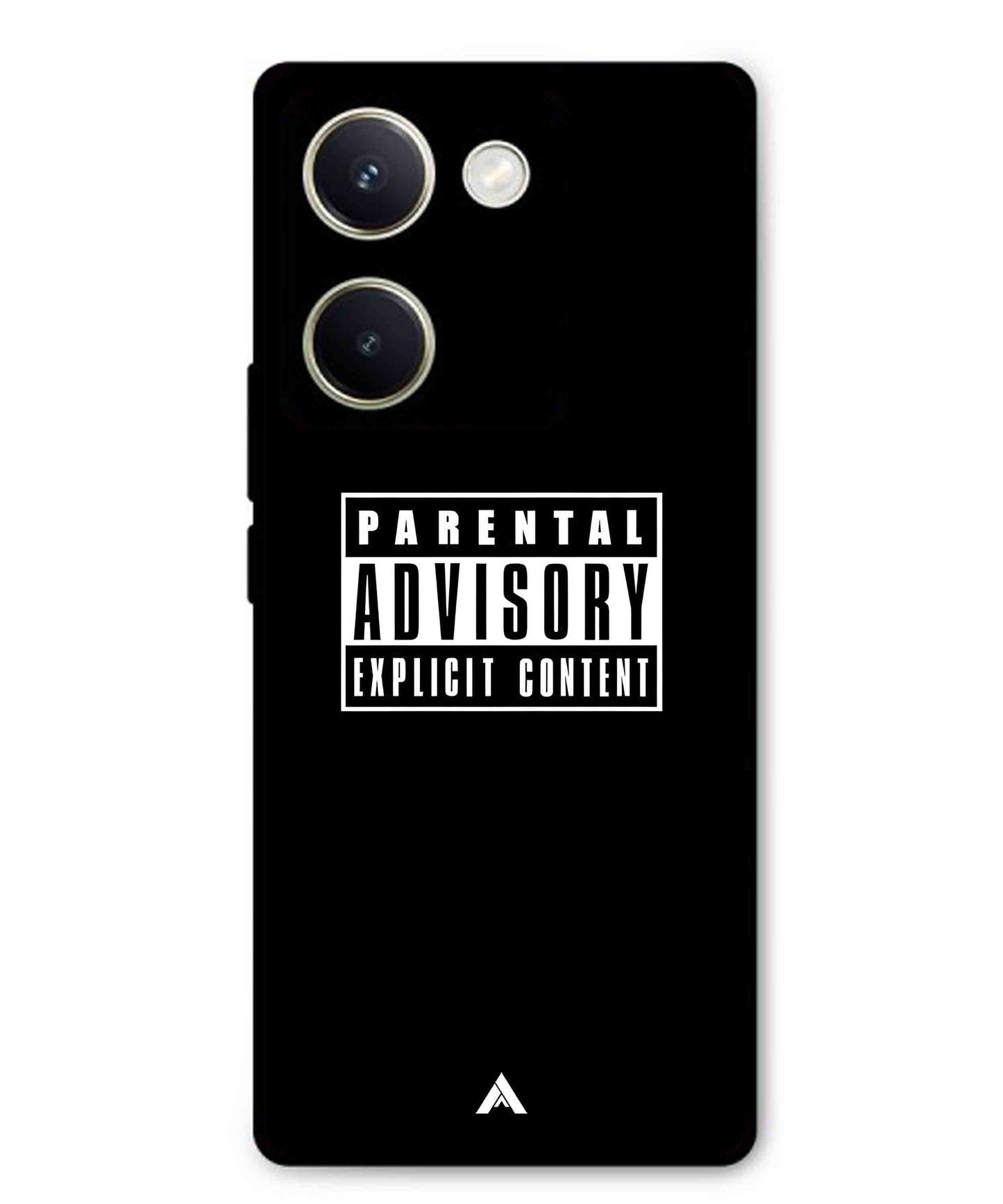 Parental Advisory Metal Back Cover Phone Case for Vivo Y200 Pro