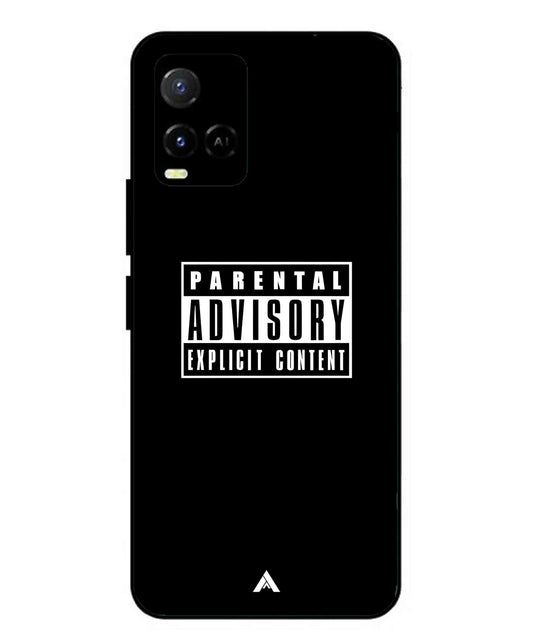 Parental Advisory Metal Back Cover Phone Case for Vivo Y21