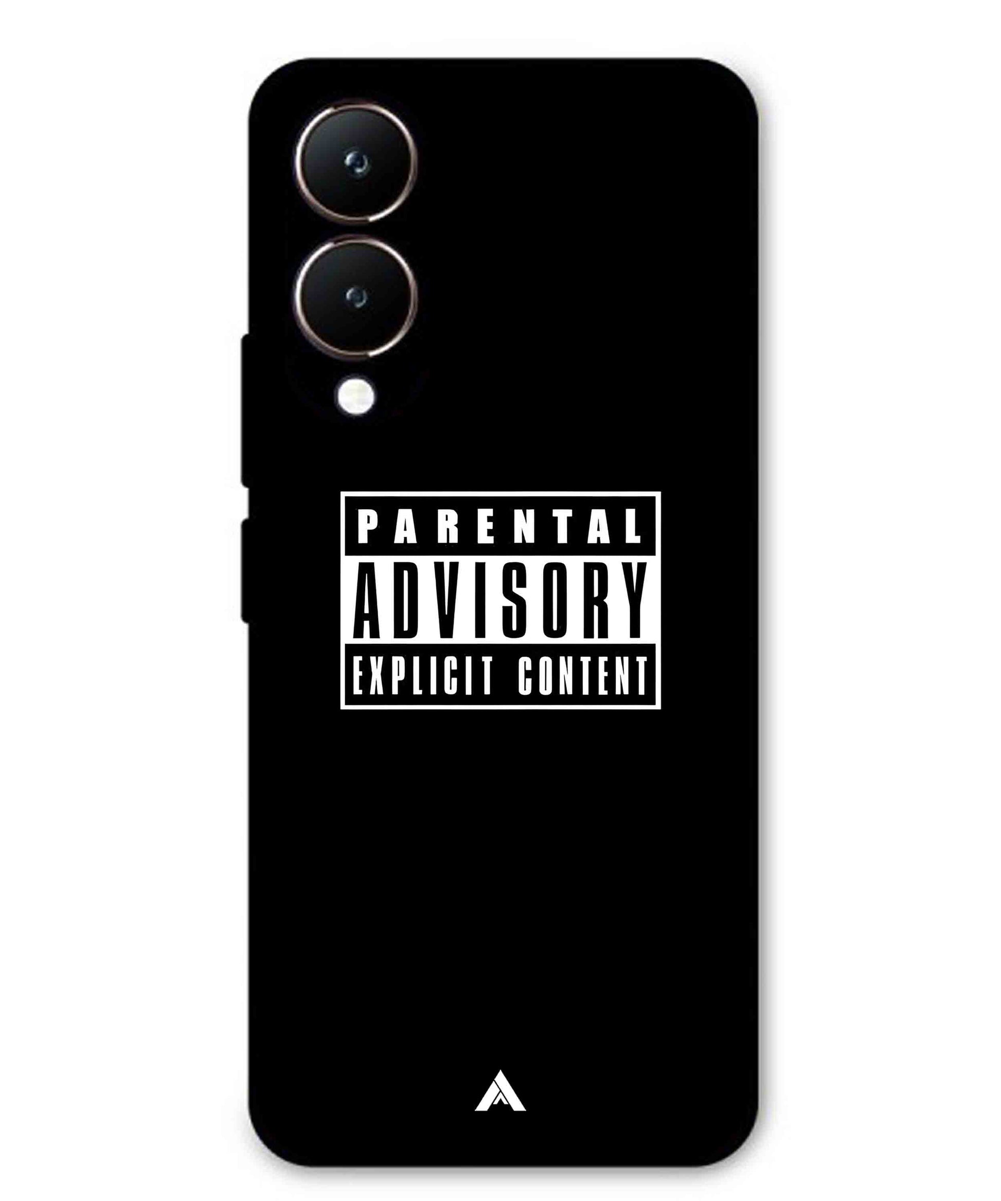 Parental Advisory Metal Back Cover Phone Case for Vivo Y28