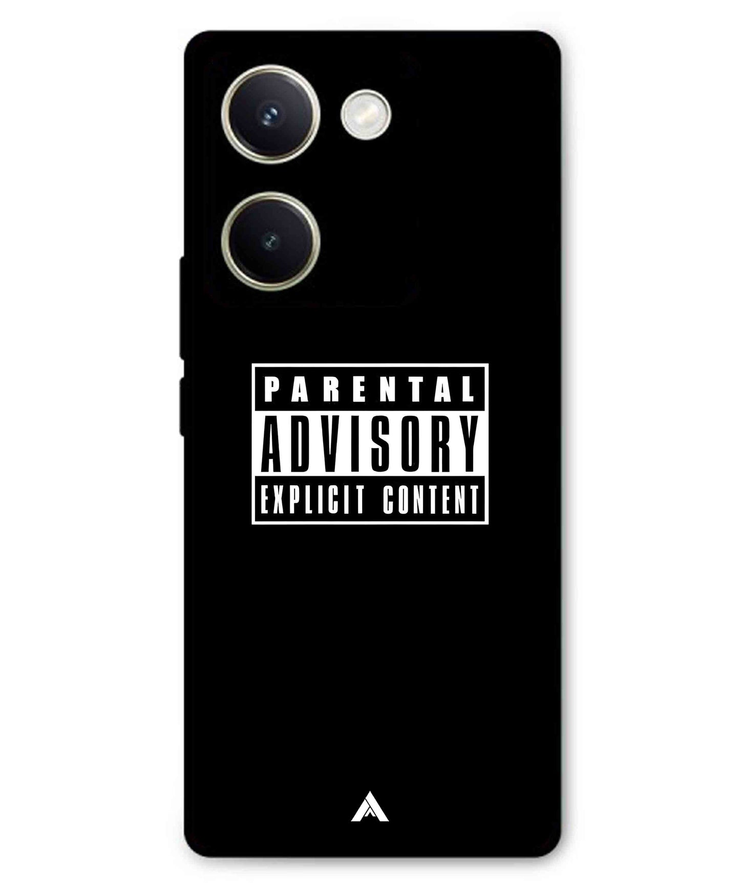 Parental Advisory Metal Back Cover Phone Case for Vivo Y300 Plus