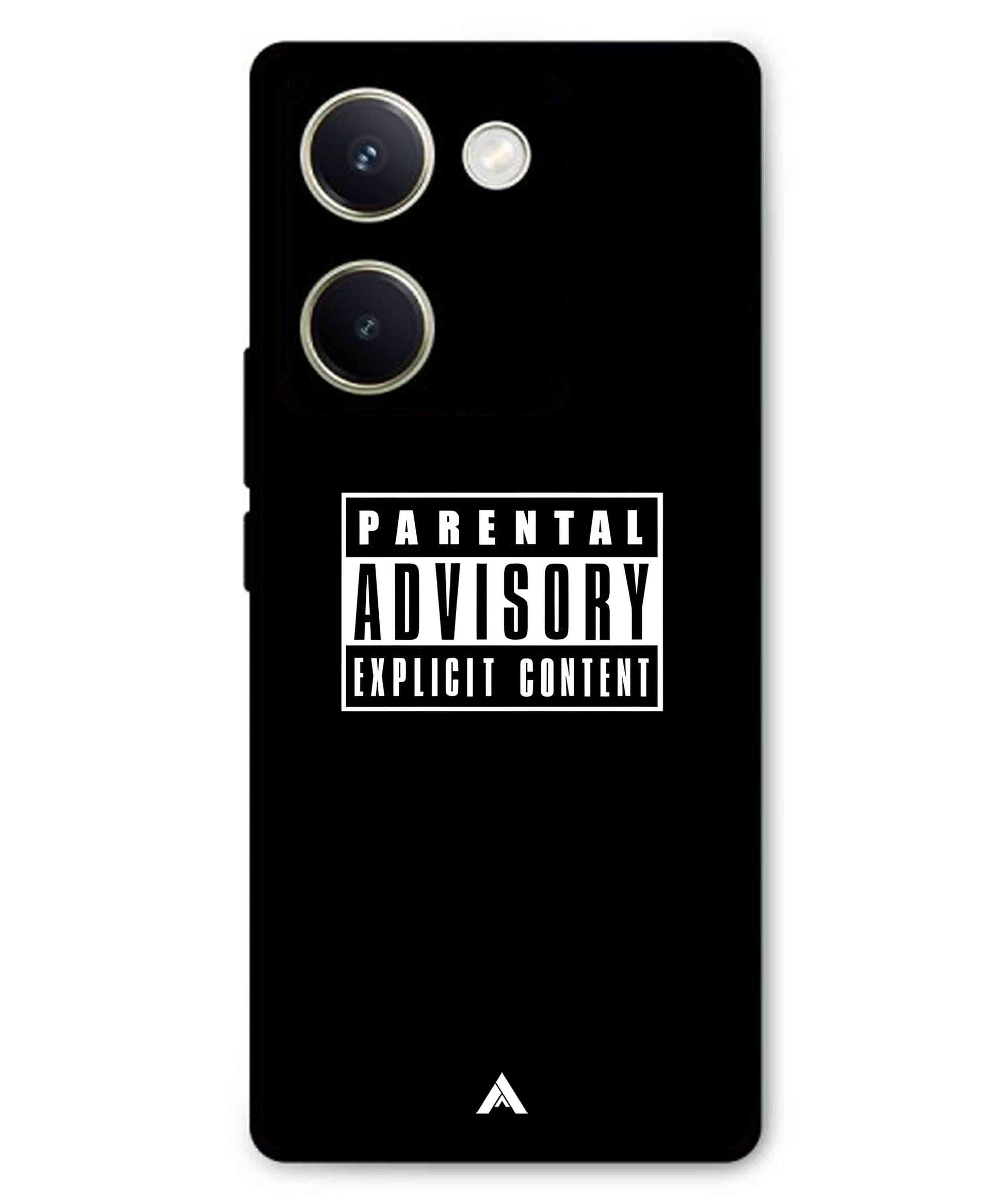 Parental Advisory Metal Back Cover Phone Case for Vivo Y300 Plus