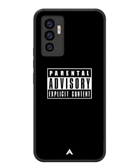 Parental Advisory Metal Back Cover Phone Case for Vivo v23e
