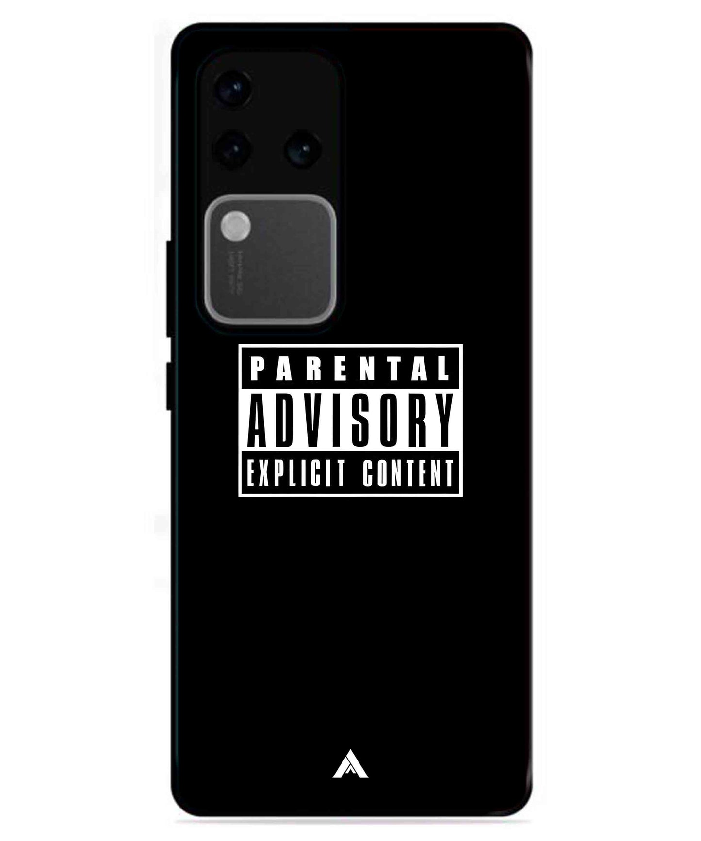 Parental Advisory Metal Back Cover Phone Case for Vivo v30 Pro