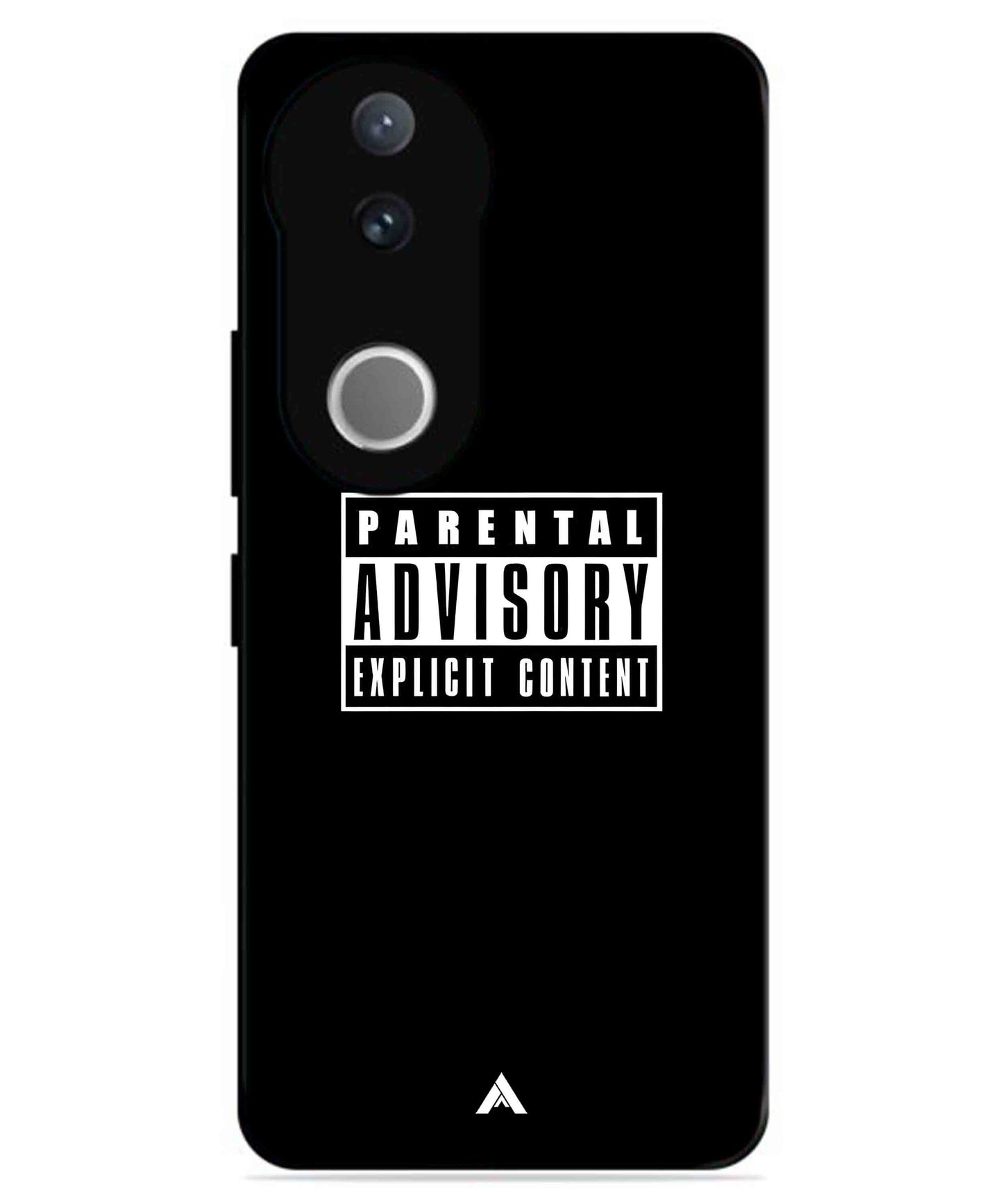 Parental Advisory Metal Back Cover Phone Case for Vivo v50e