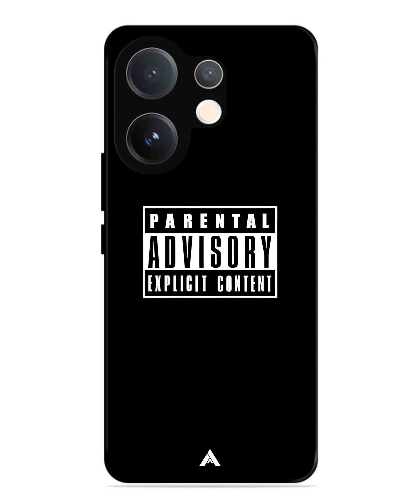 Parental Advisory Metal Back Cover Phone Case for Vivo v60