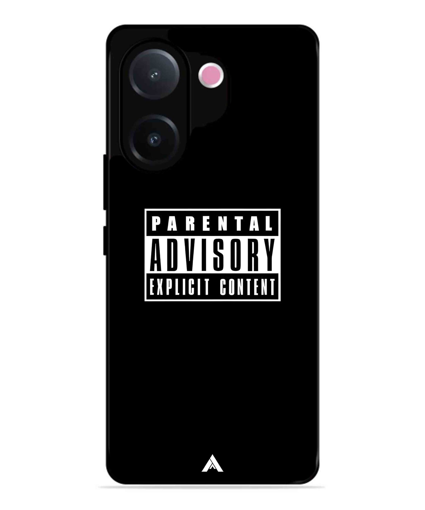 Parental Advisory Metal Back Cover Phone Case for Vivo v60e
