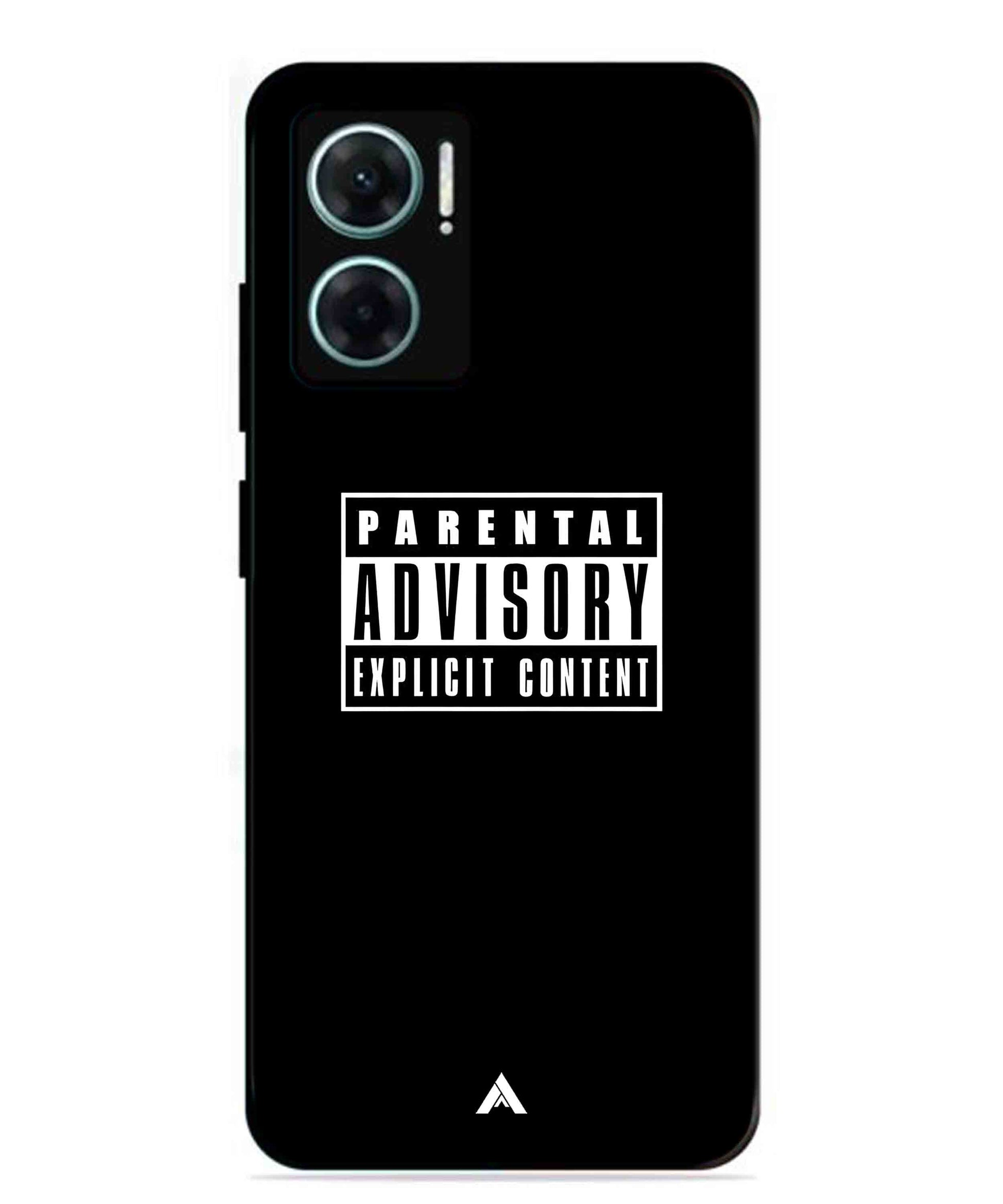 Parental Advisory Metal Back Cover Phone Case for Xiaomi Redmi 11 Prime 5G