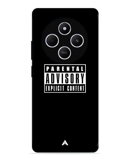Parental Advisory Metal Back Cover Phone Case for Xiaomi Redmi A4