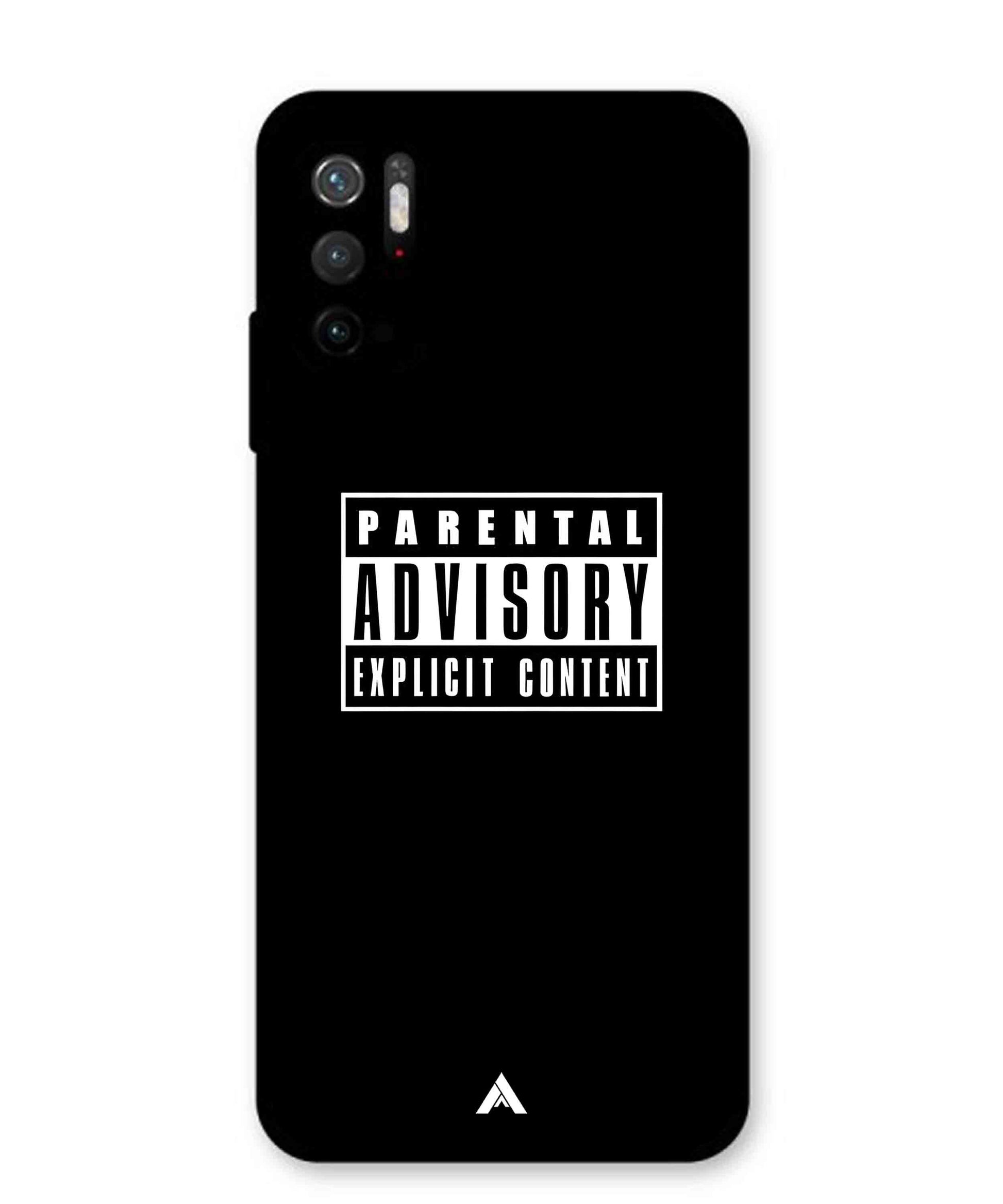 Parental Advisory Metal Back Cover Phone Case for Xiaomi Redmi Note 10T