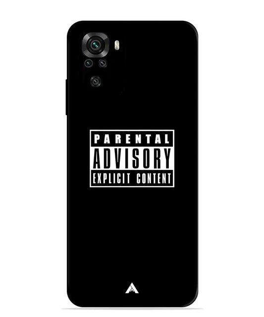 Parental Advisory Metal Back Cover Phone Case for Xiaomi Redmi Note 11SE