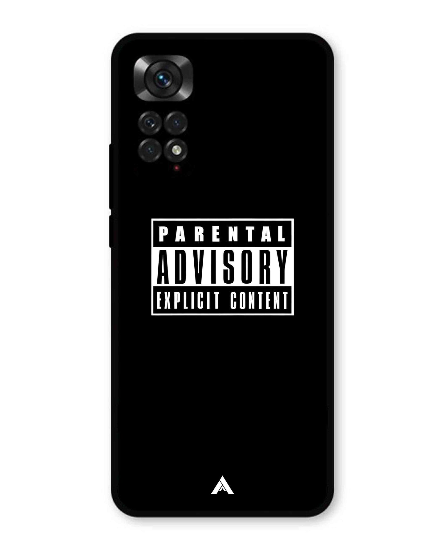 Parental Advisory Metal Back Cover Phone Case for Xiaomi Redmi Note 11s