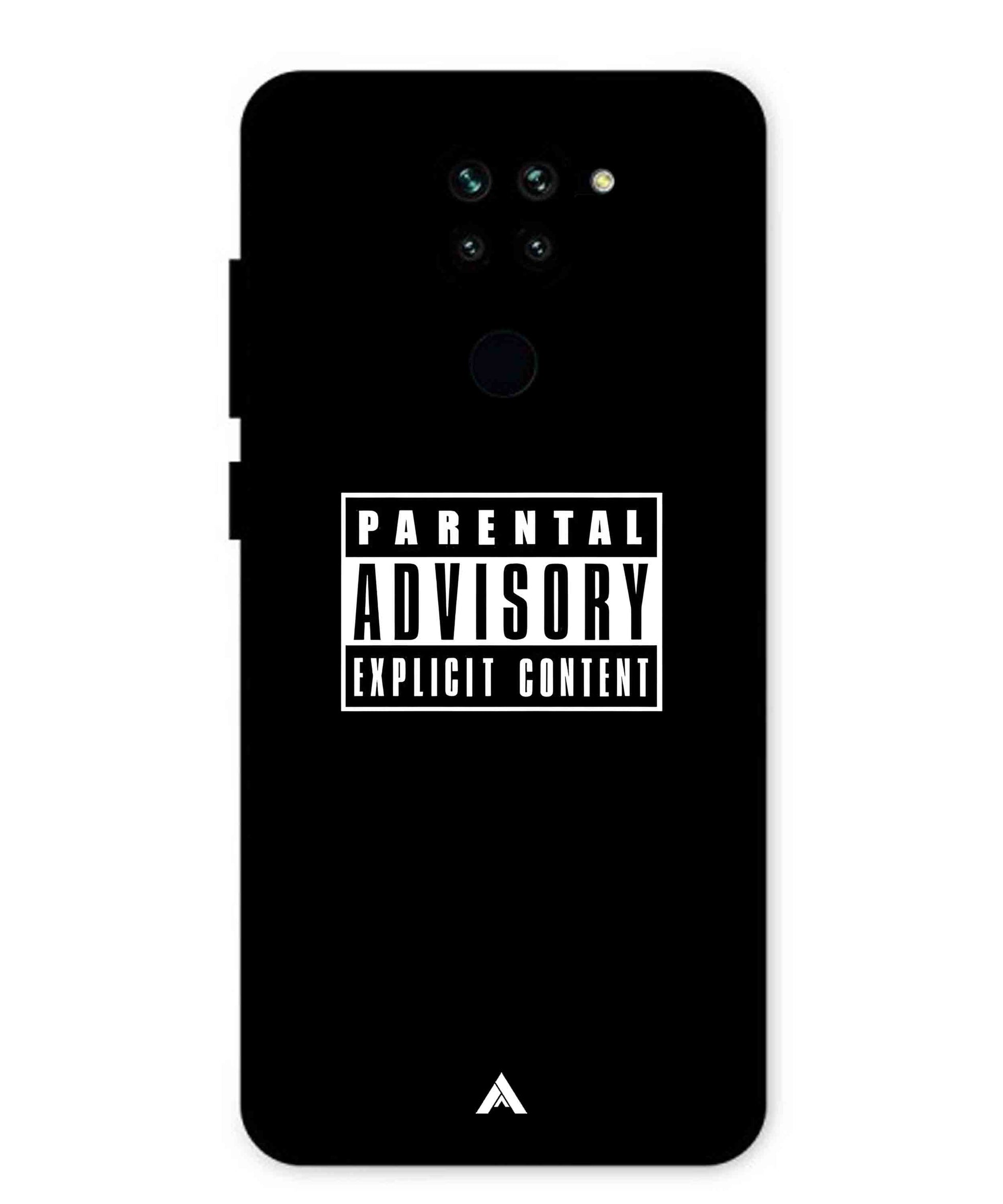 Parental Advisory Metal Back Cover Phone Case for Xiaomi Redmi Note 9