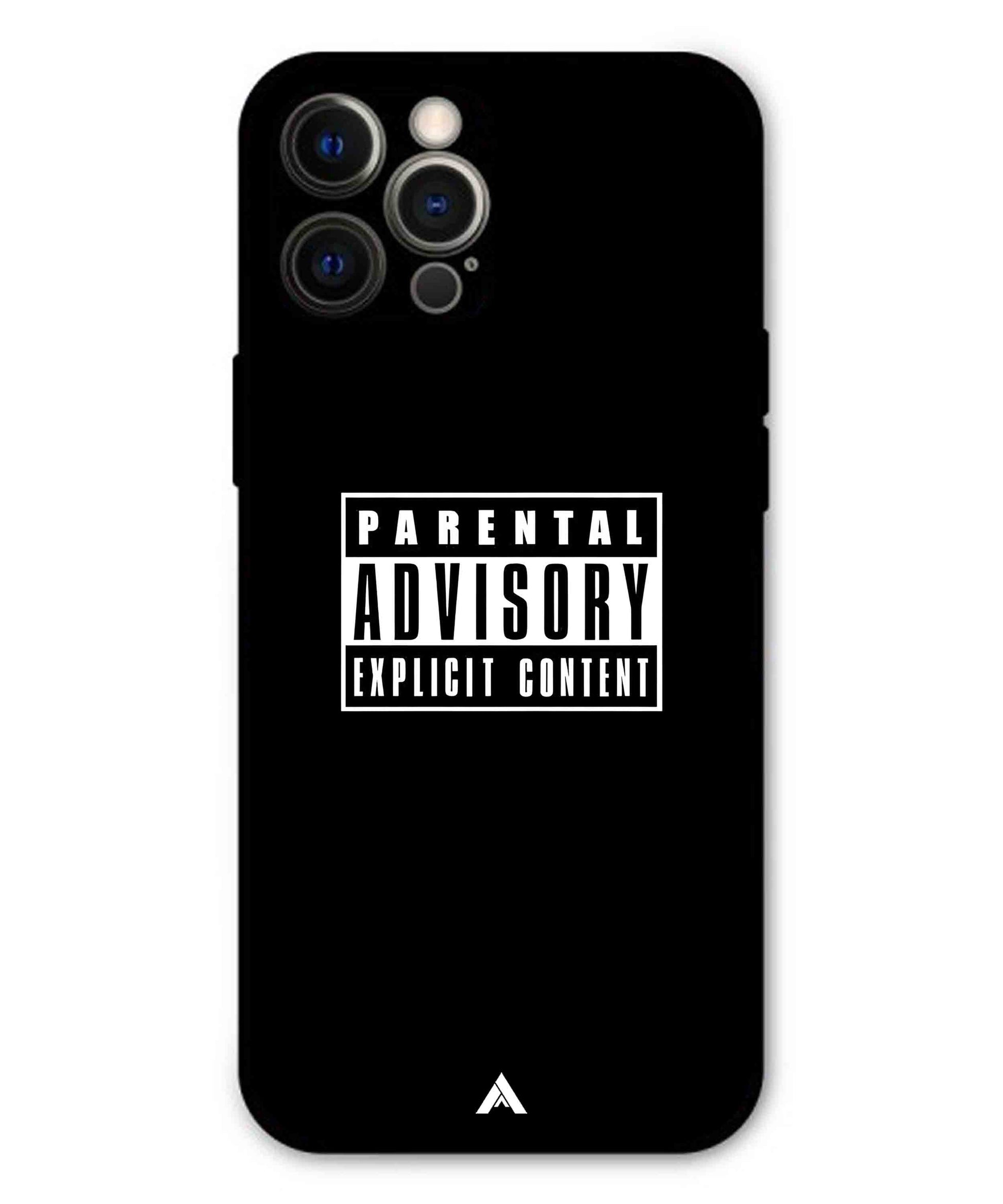 Parental Advisory Metal Back Cover Phone Case for iPhone 12 Pro Max