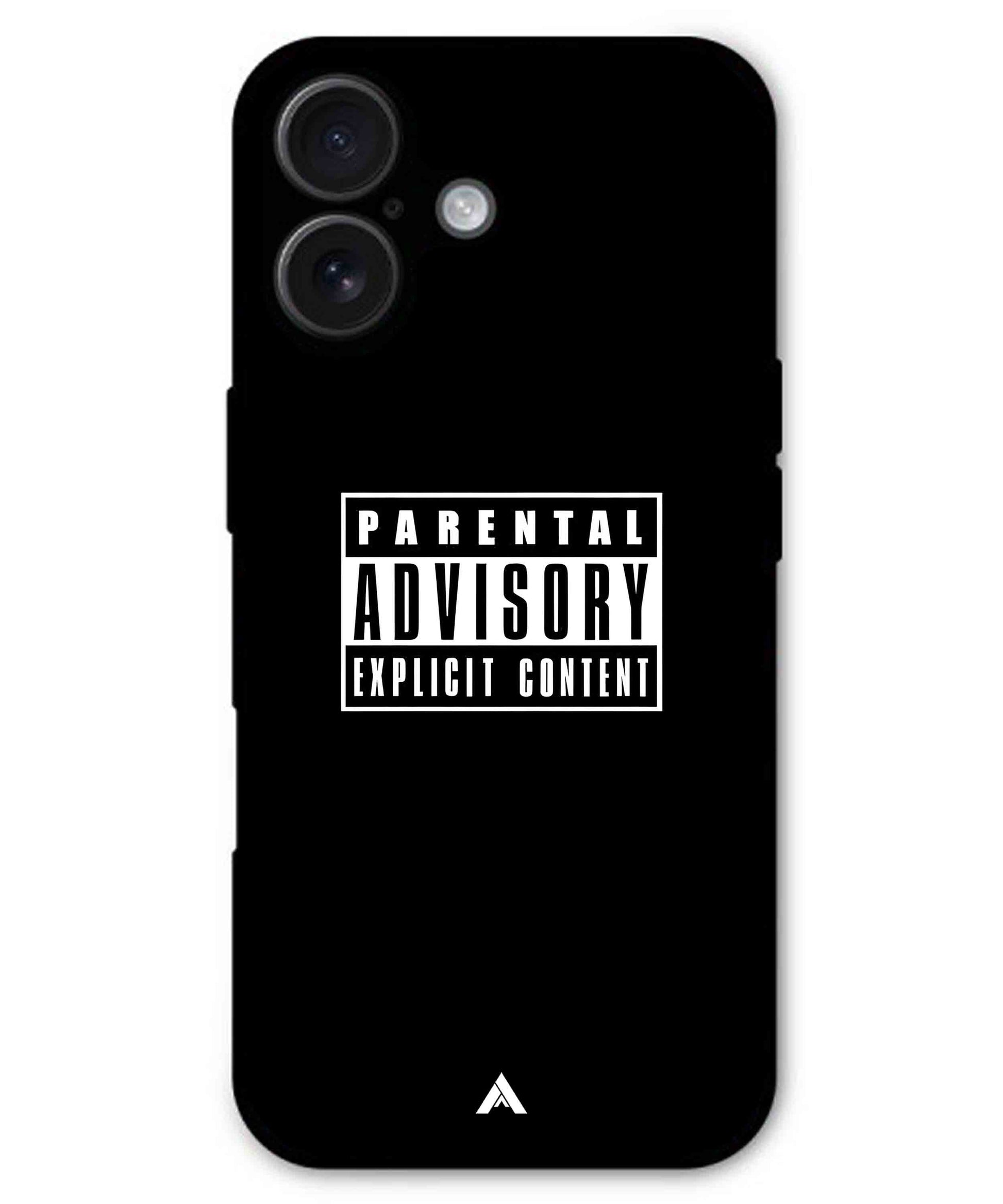 Parental Advisory Metal Back Cover Phone Case for iPhone 16