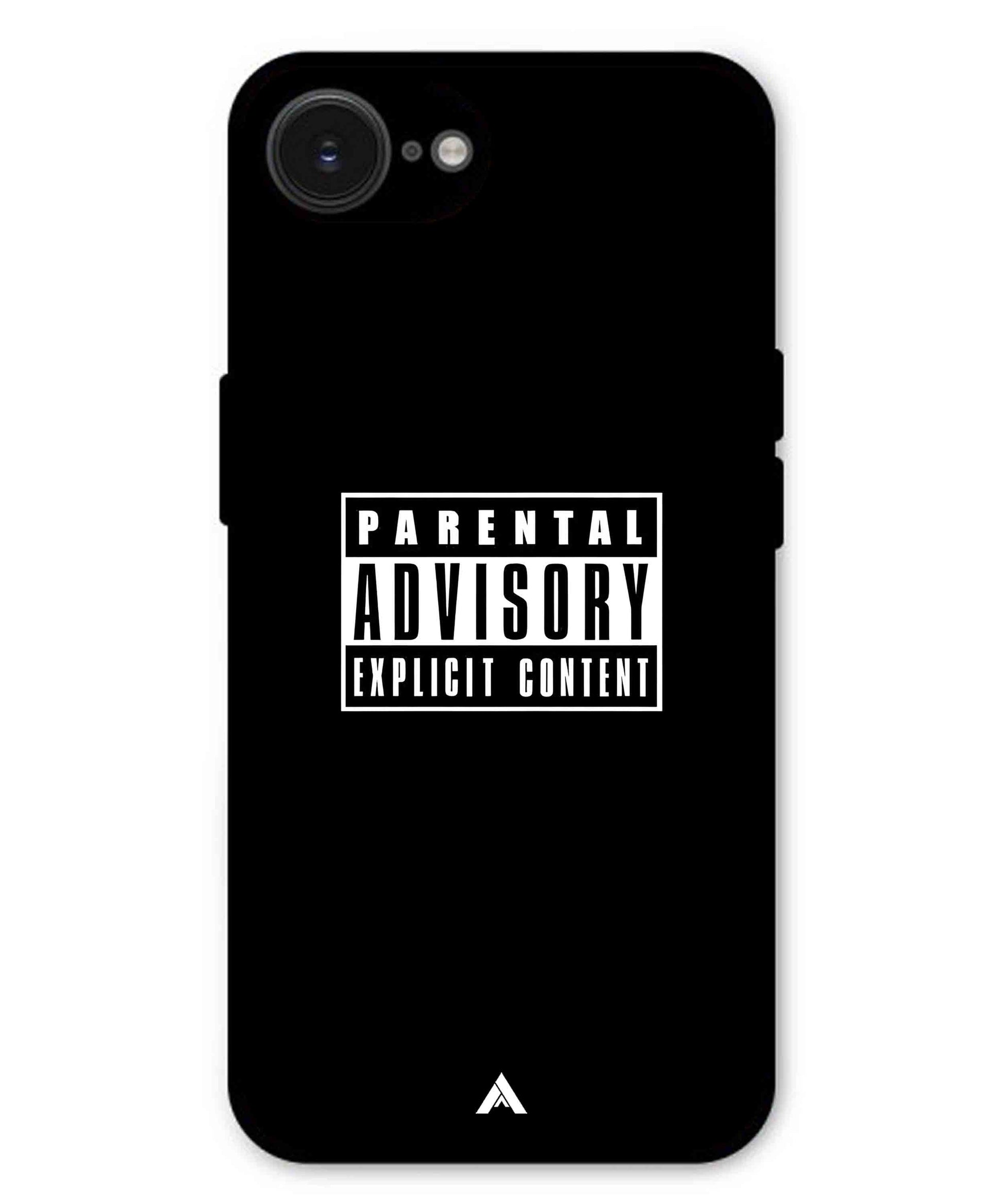 Parental Advisory Metal Back Cover Phone Case for iPhone 16e