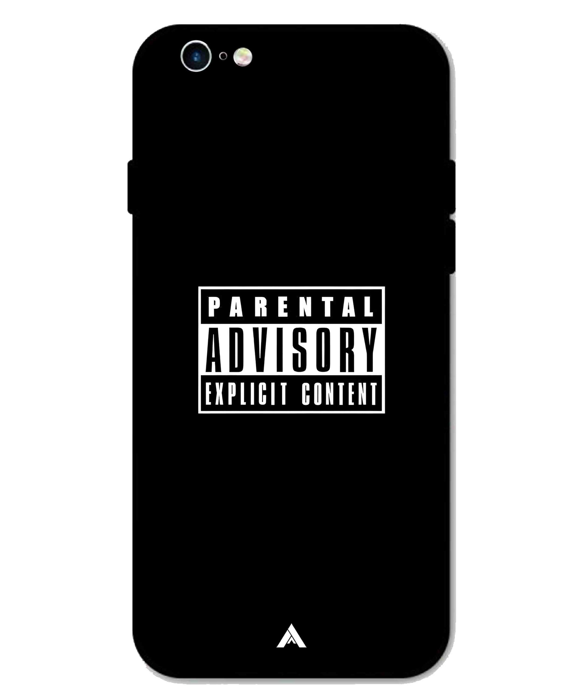 Parental Advisory Metal Back Cover Phone Case for iPhone 6