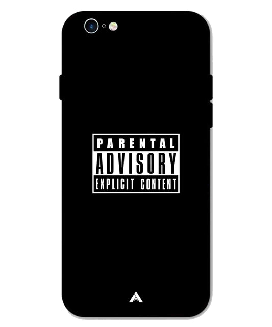 Parental Advisory Metal Back Cover Phone Case for iPhone 6s