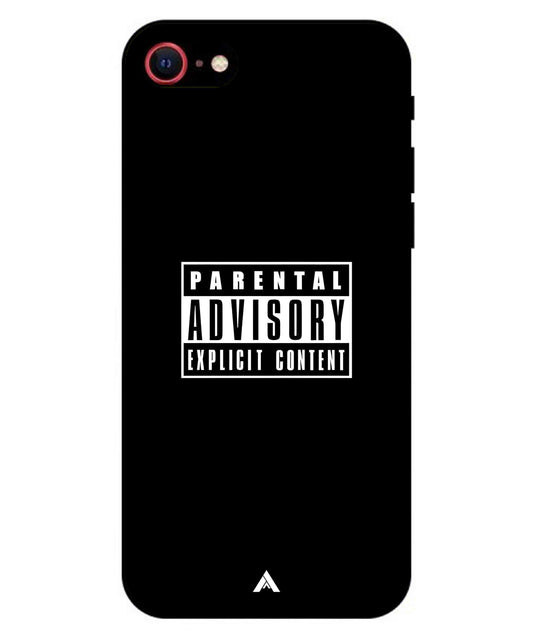 Parental Advisory Metal Back Cover Phone Case for iPhone 7