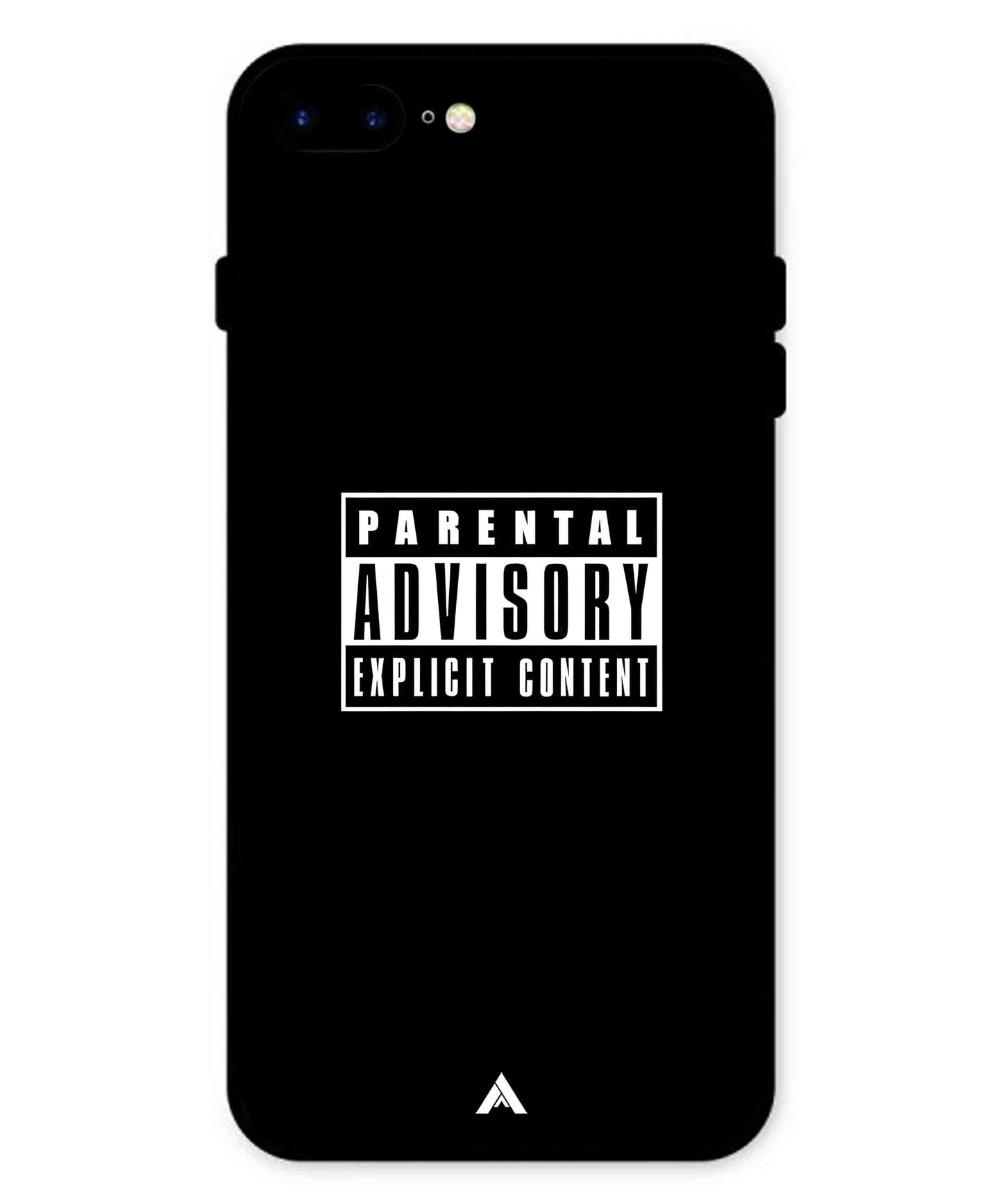 Parental Advisory Metal Back Cover Phone Case for iPhone 7 Plus