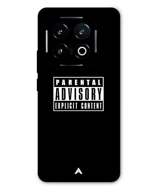 Parental Advisory Metal Back Cover Phone Case for iQOO 13