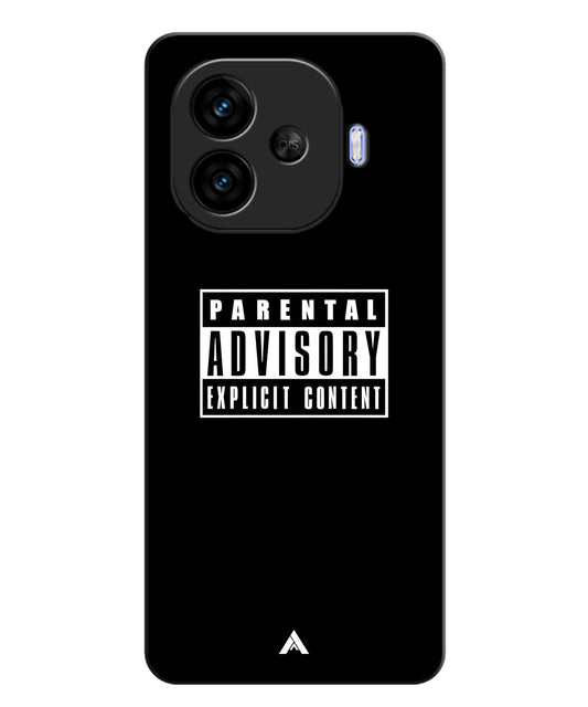 Parental Advisory Metal Back Cover Phone Case for iQOO Neo 10r