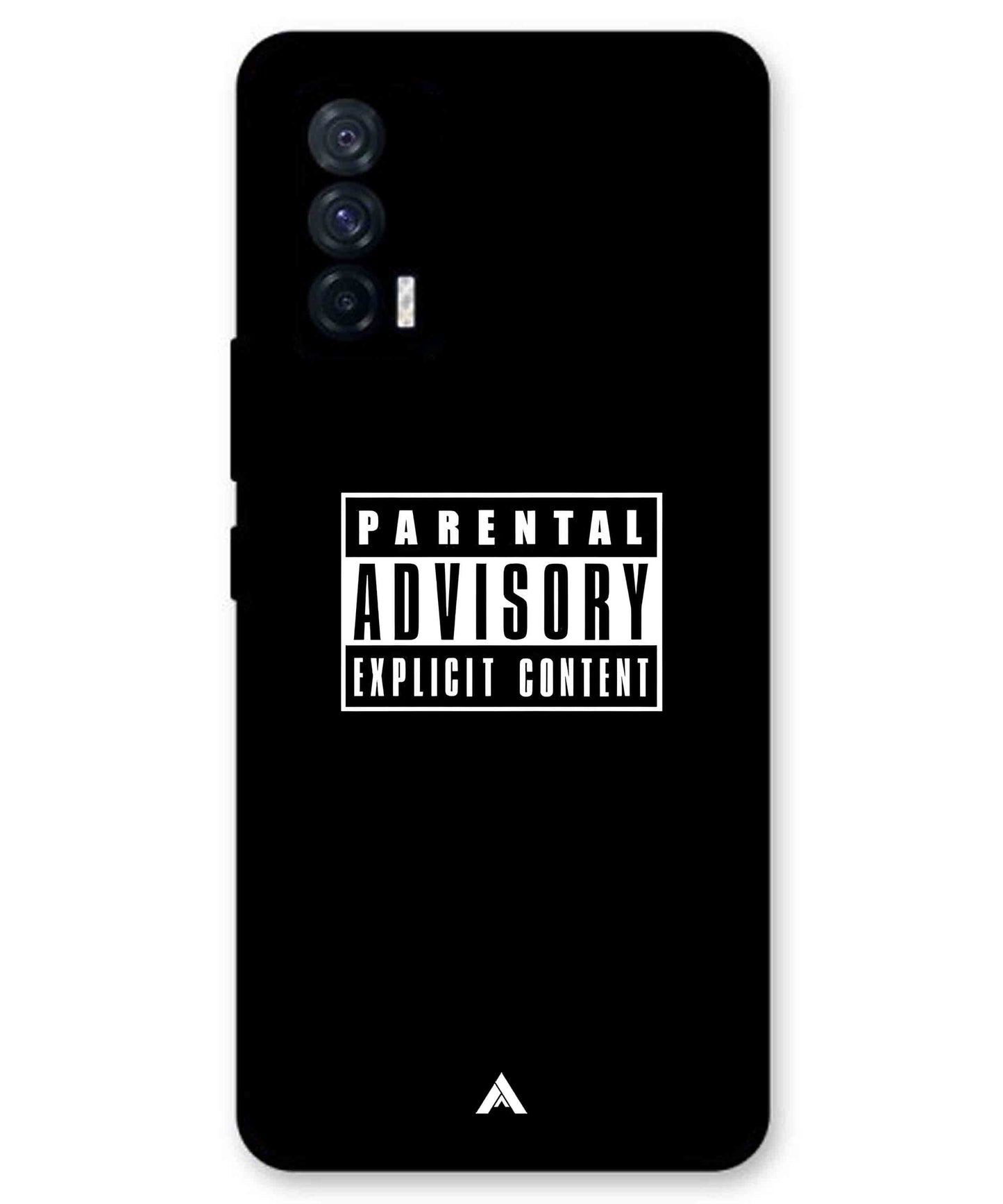 Parental Advisory Metal Back Cover Phone Case for iQOO Neo 5