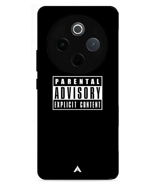 Parental Advisory Metal Back Cover Phone Case for iQOO Z10