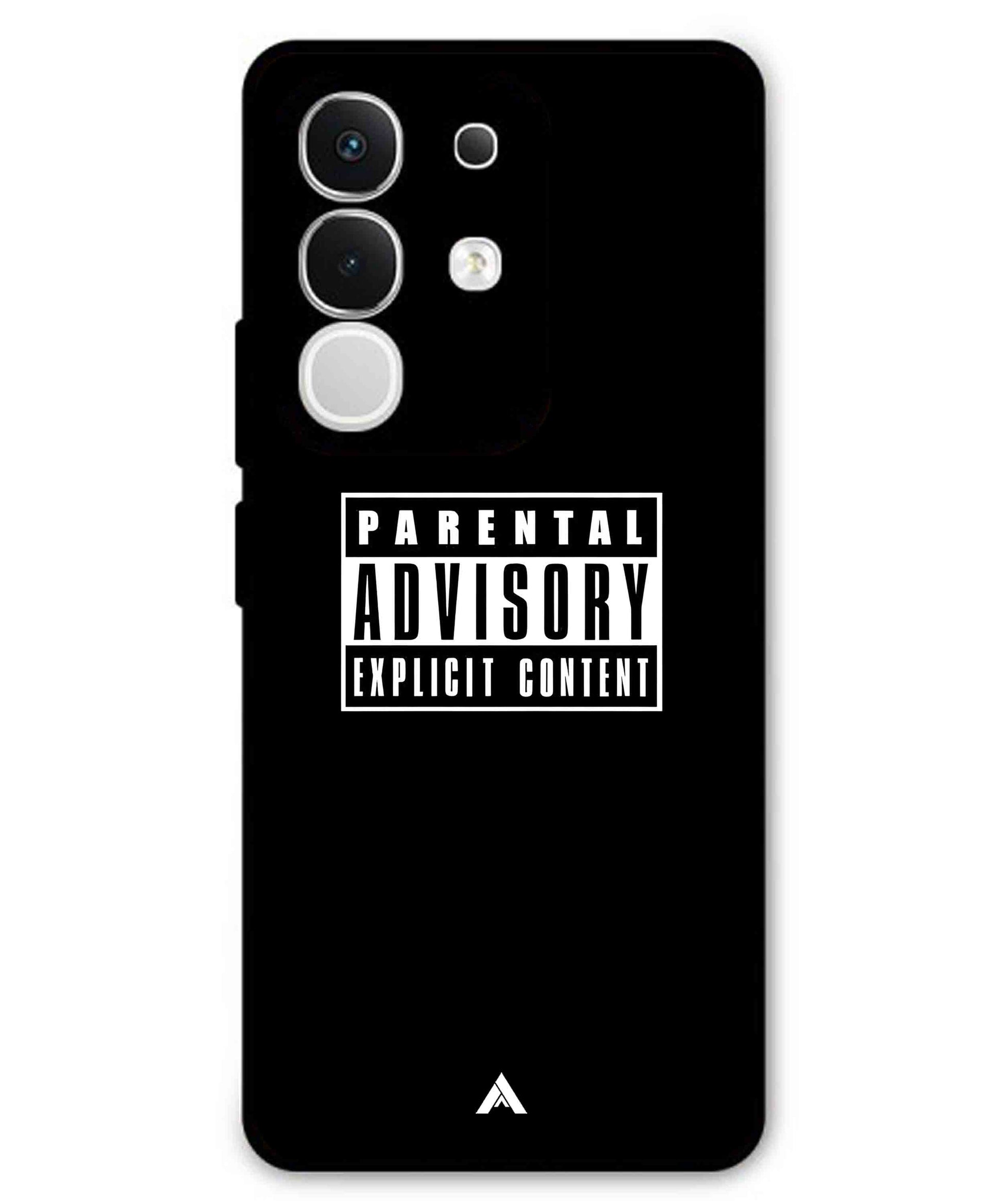 Parental Advisory Metal Back Cover Phone Case for iQOO Z10x