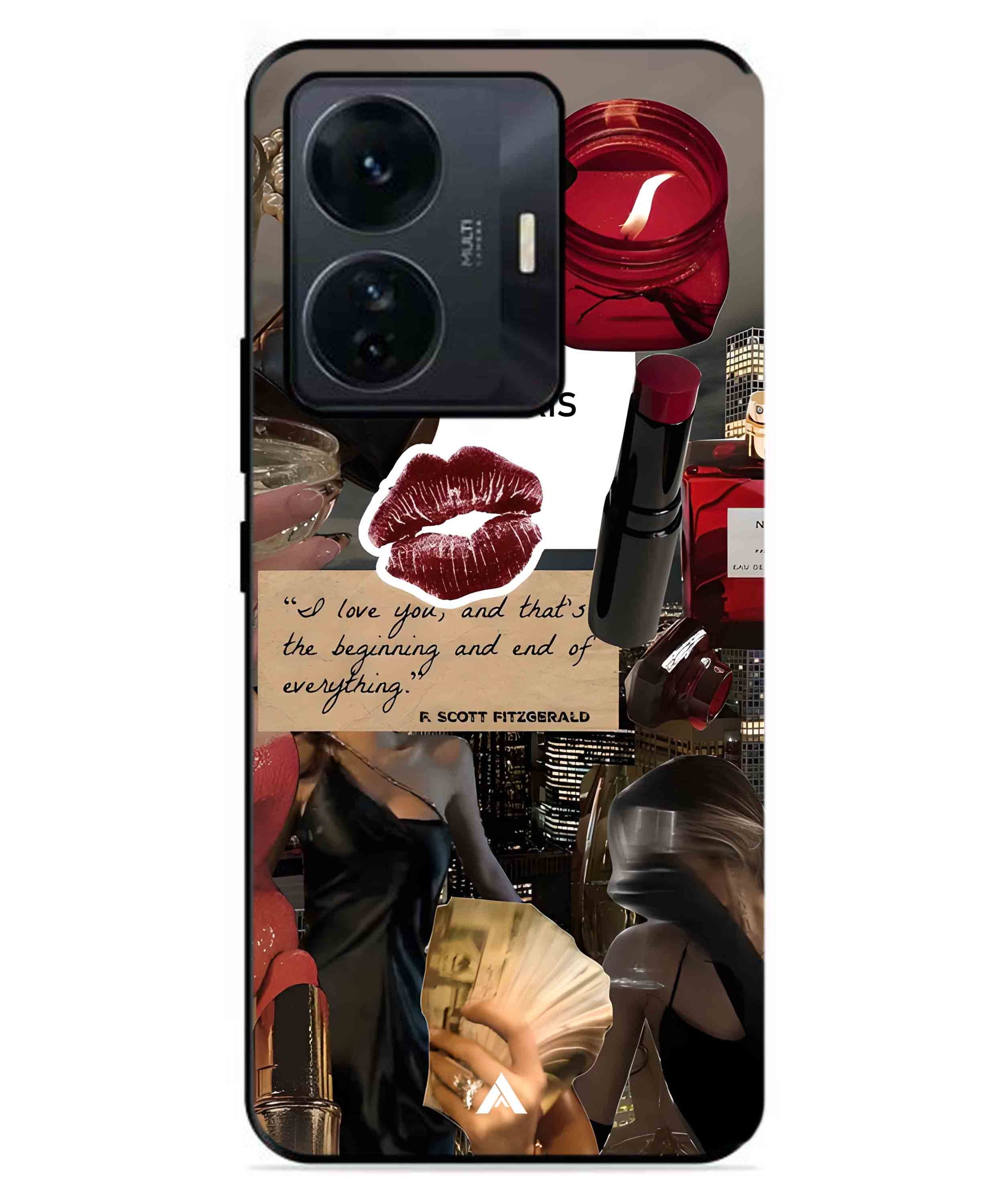 Paris Metal Back Cover Phone Case for IQOO Z6 Pro