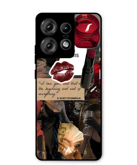 Paris Metal Back Cover Phone Case for Moto Edge 50 Pro