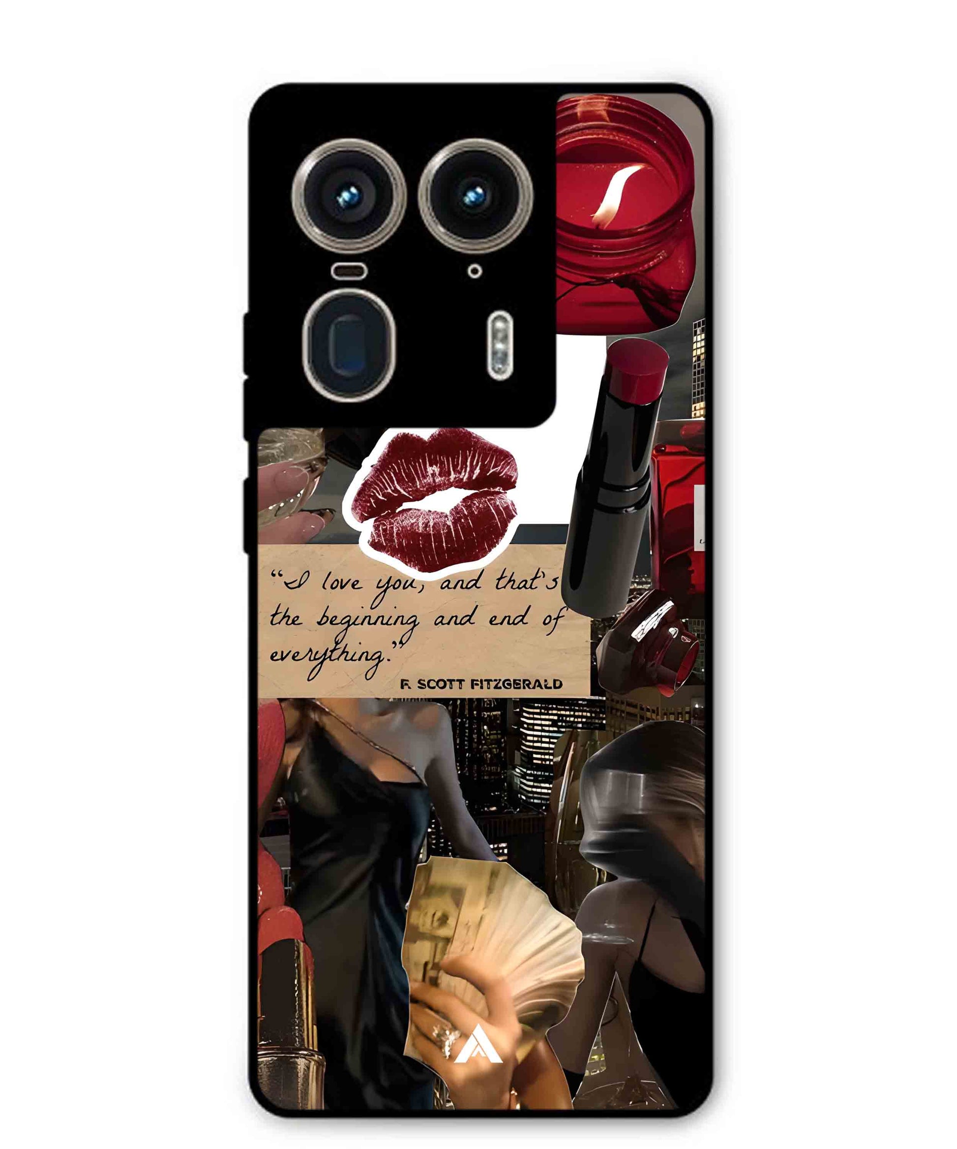 Paris Metal Back Cover Phone Case for Moto Edge 50 Ultra