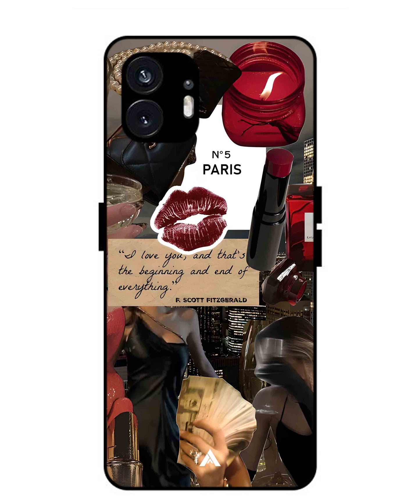 Paris Metal Back Cover Phone Case for Nothing Phone 2a
