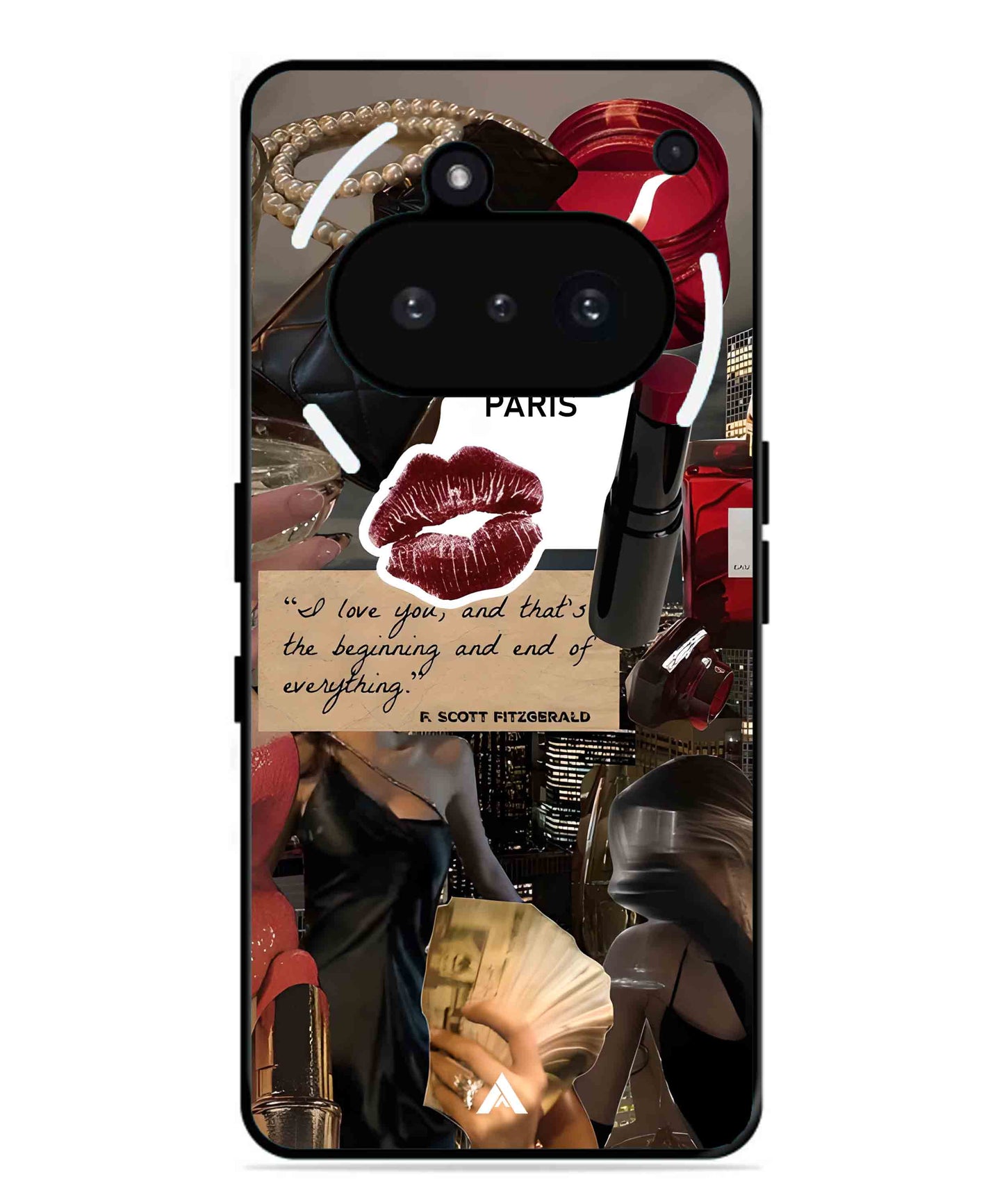 Paris Metal Back Cover Phone Case for Nothing Phone 3a