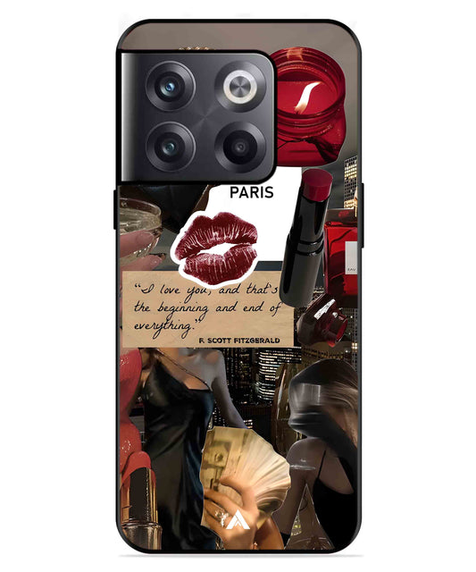 Paris Metal Back Cover Phone Case for Oneplus 10T