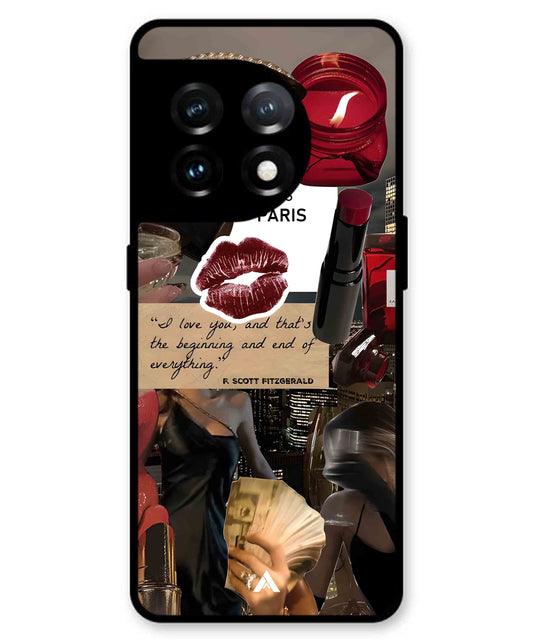 Paris Metal Back Cover Phone Case for Oneplus 11