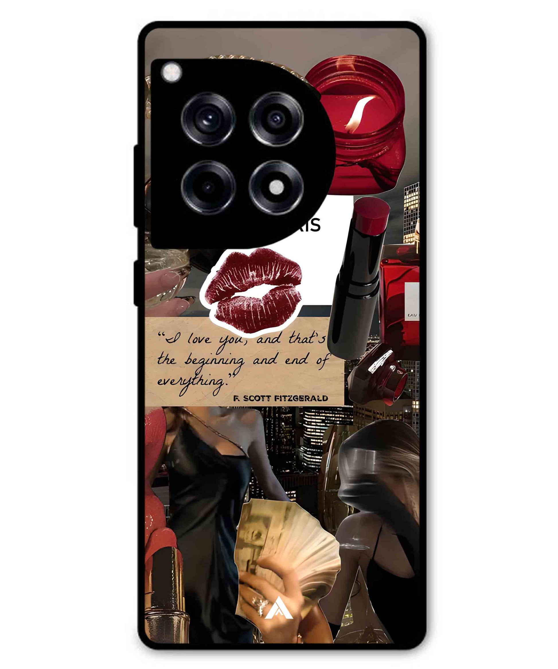 Paris Metal Back Cover Phone Case for Oneplus 12R