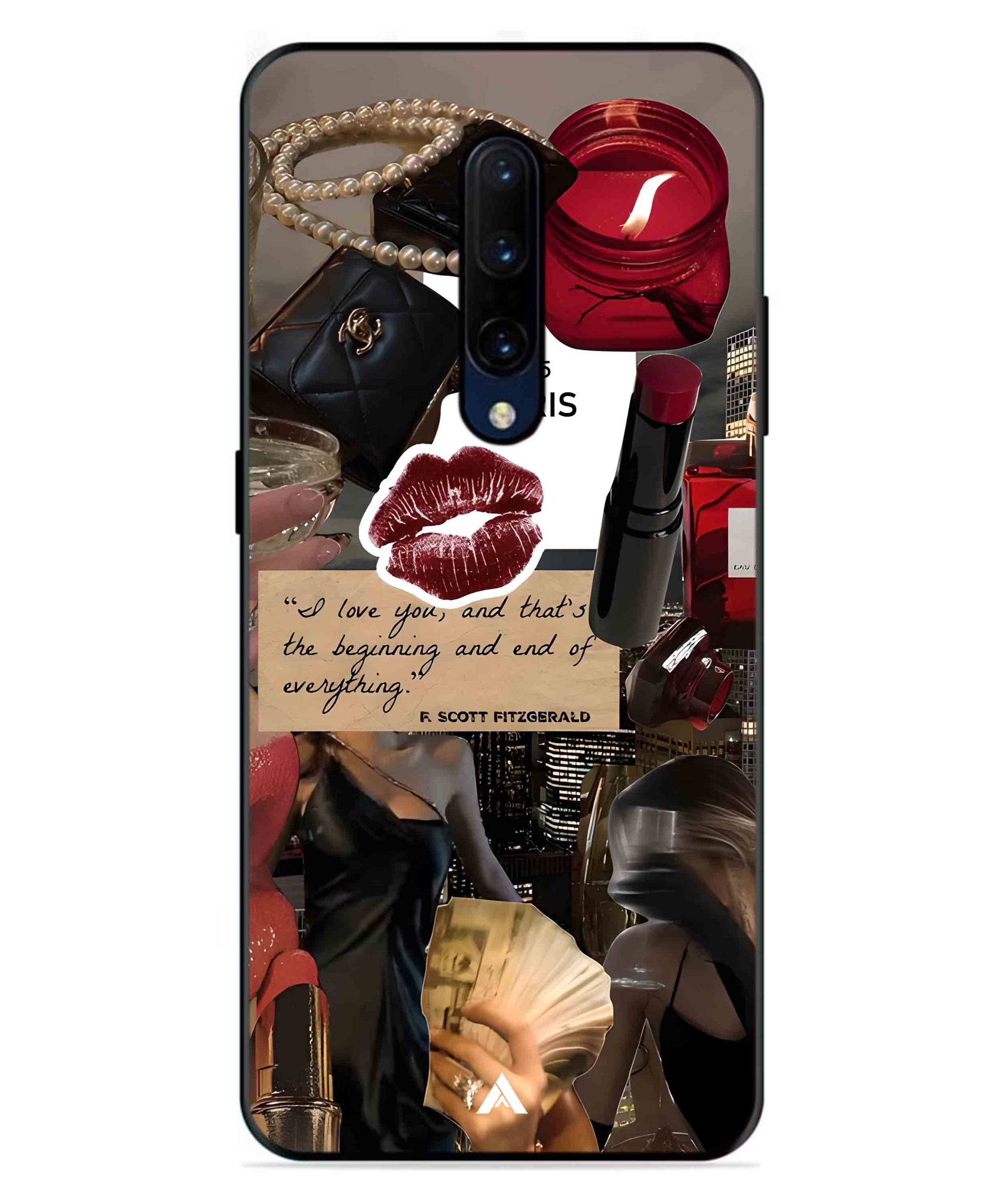 Paris Metal Back Cover Phone Case for Oneplus 7 Pro