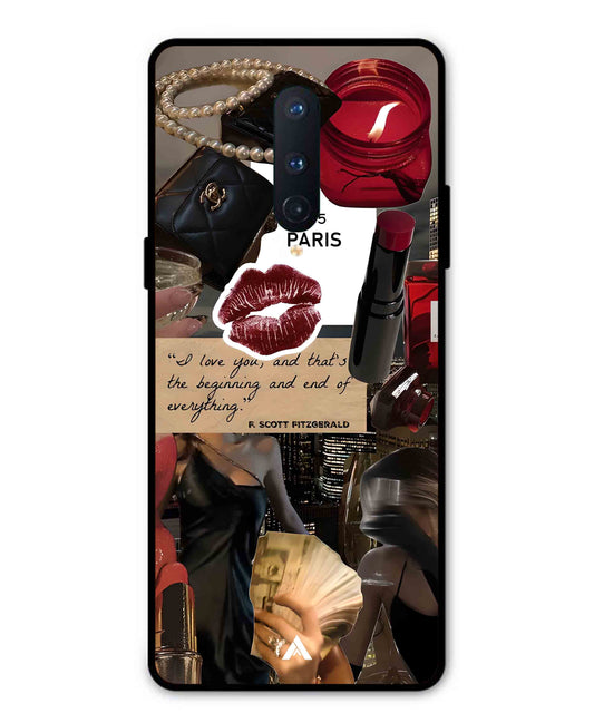 Paris Metal Back Cover Phone Case for Oneplus 8