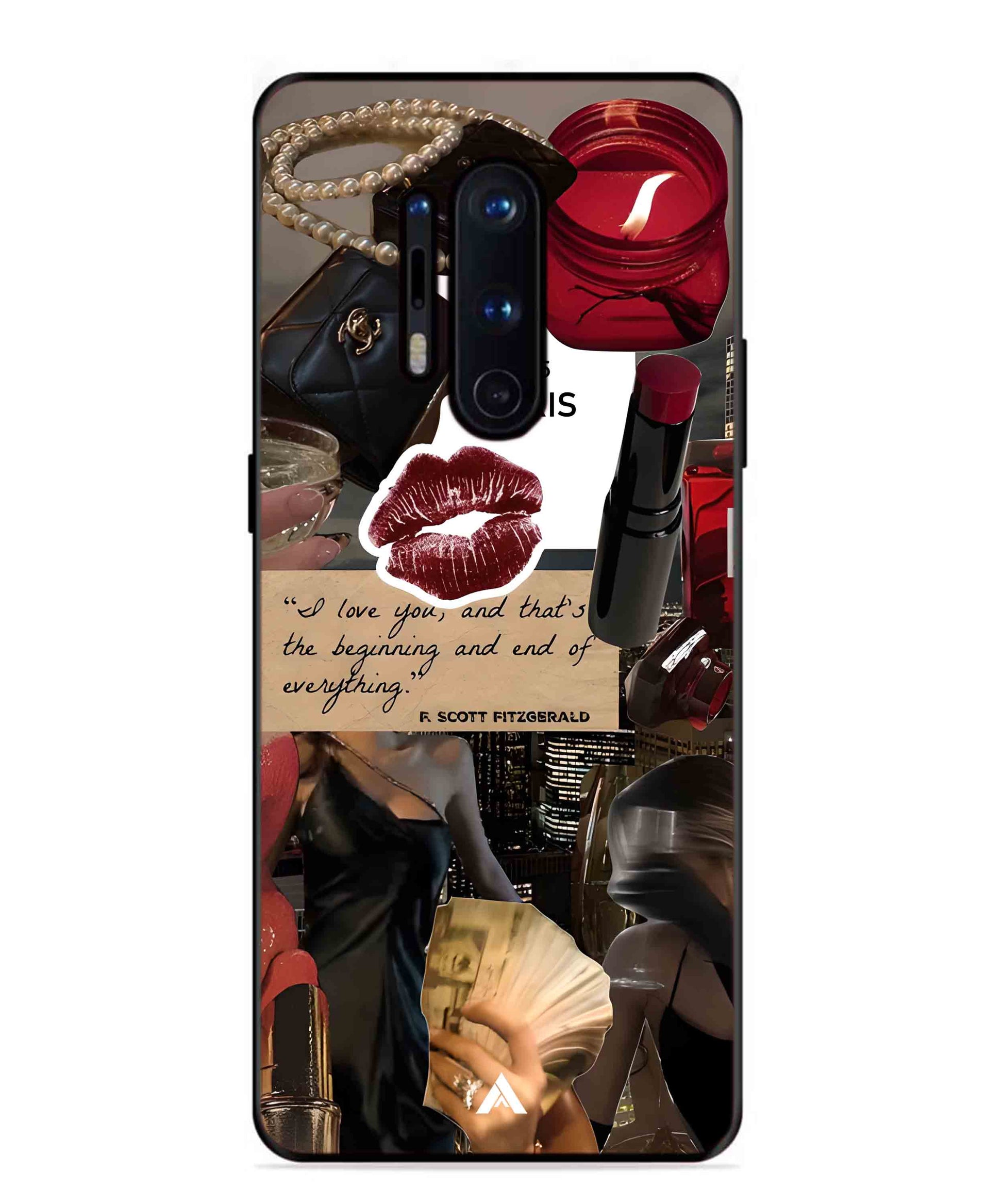 Paris Metal Back Cover Phone Case for Oneplus 8 Pro
