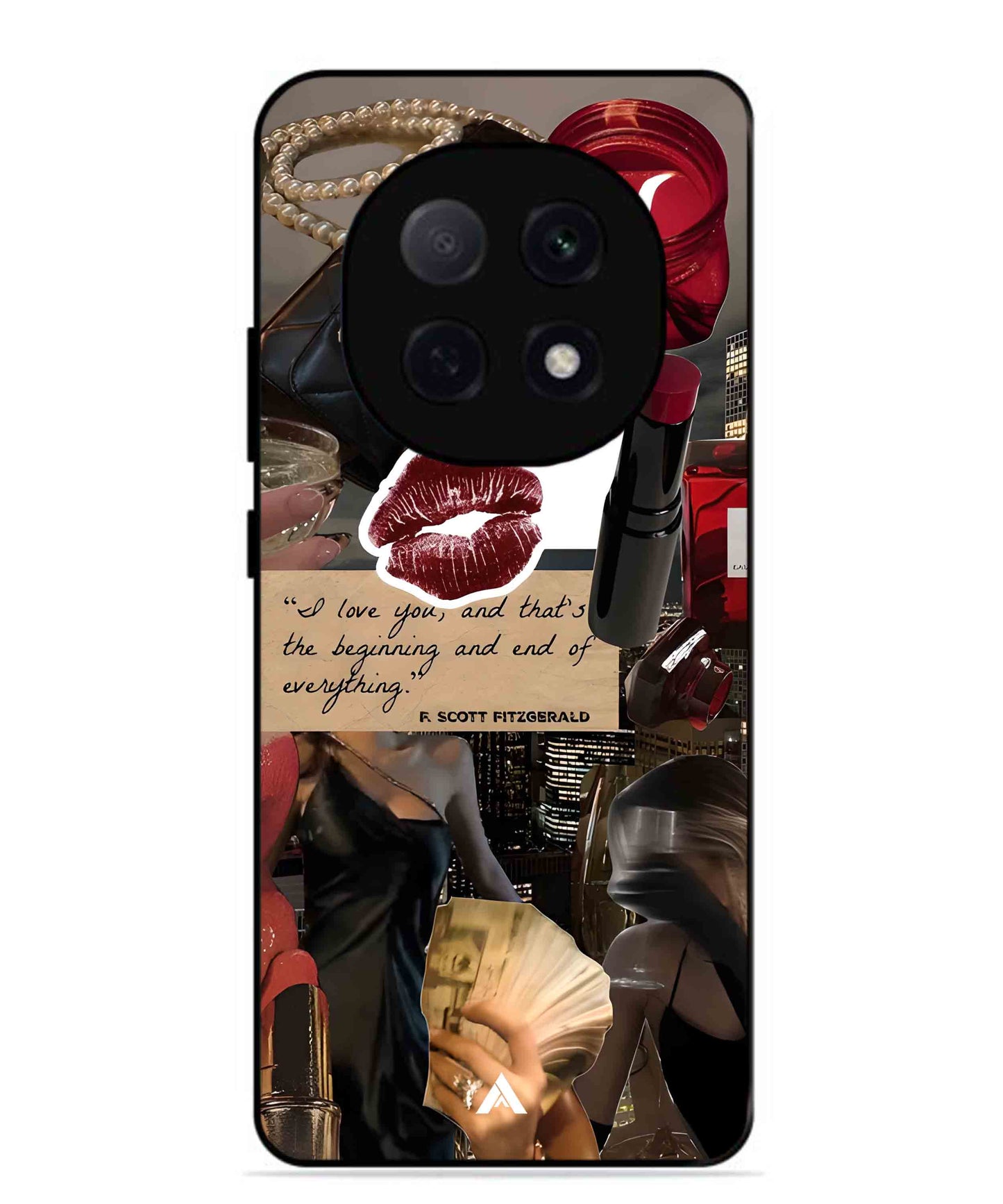 Paris Metal Back Cover Phone Case for Oppo F29 Pro