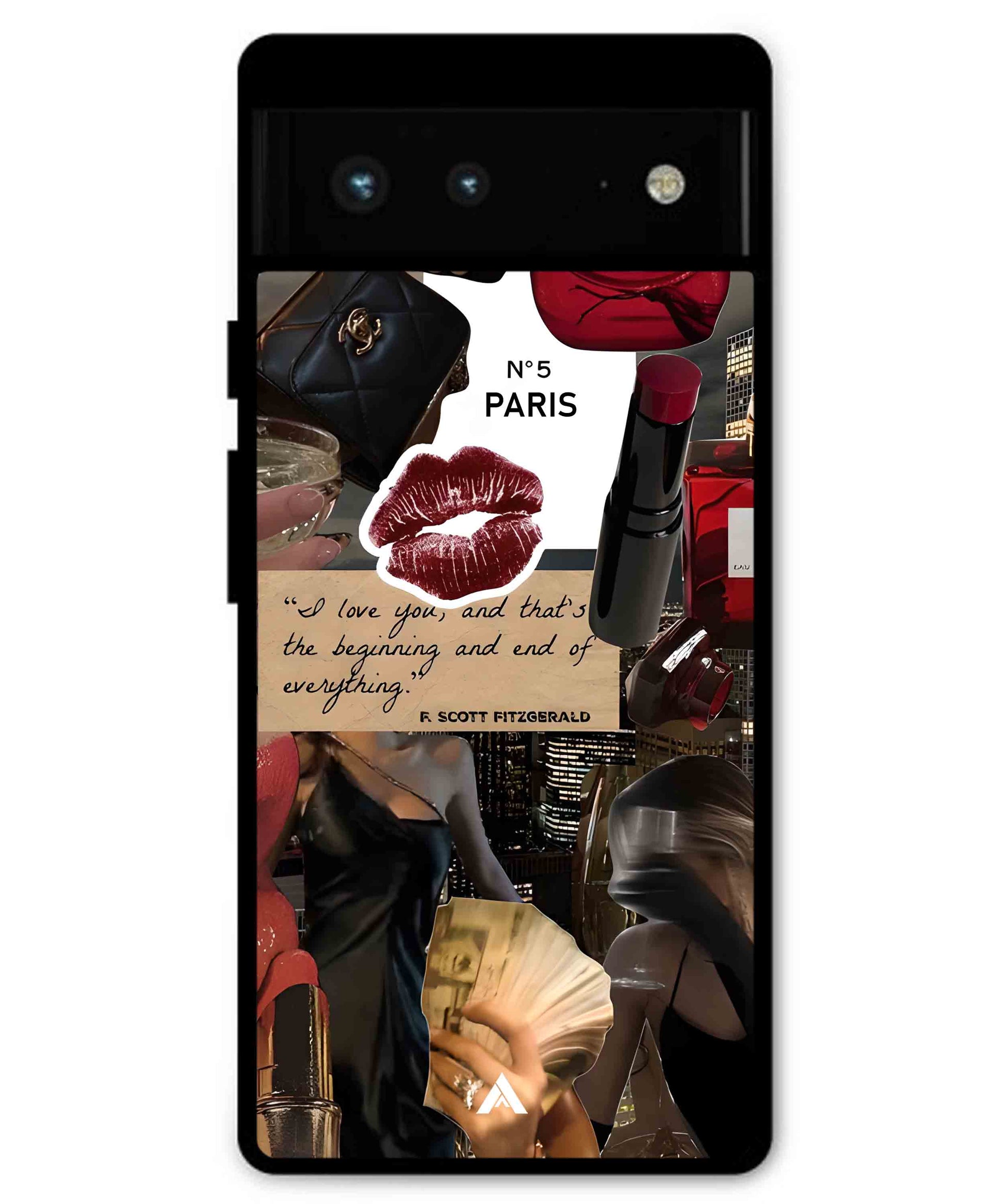 Paris Metal Back Cover Phone Case for Pixel 6A