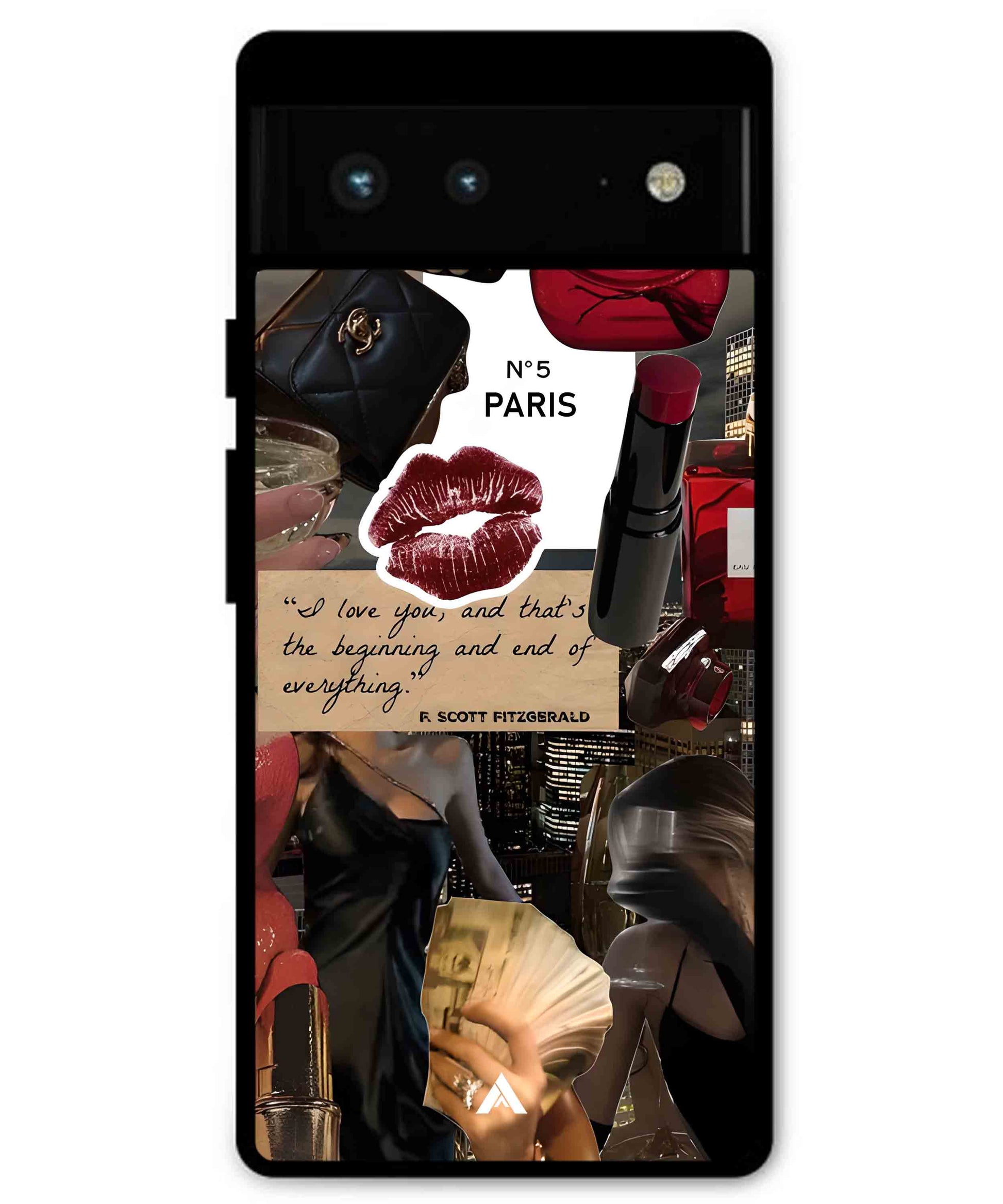 Paris Metal Back Cover Phone Case for Pixel 7A