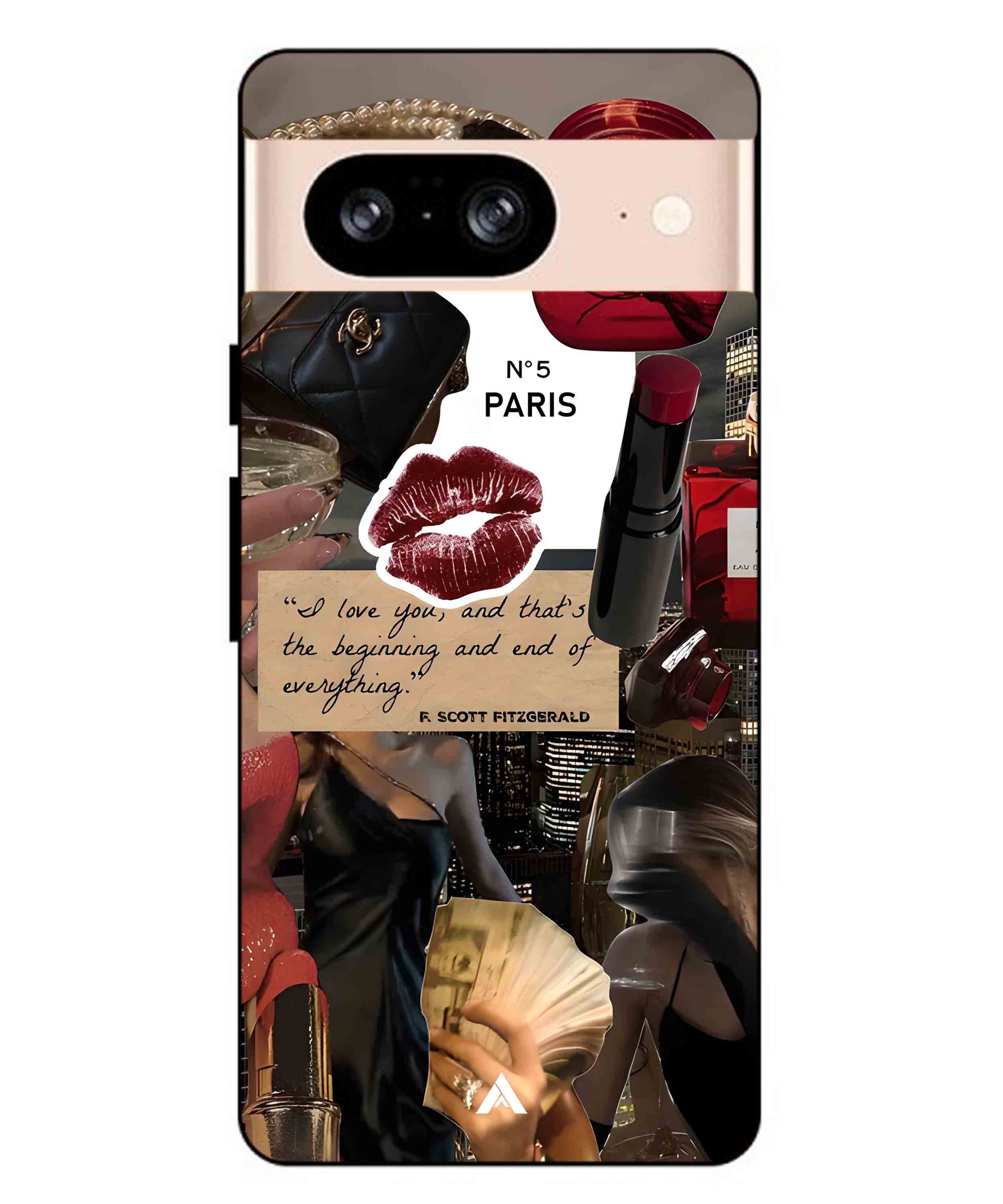 Paris Metal Back Cover Phone Case for Pixel 8